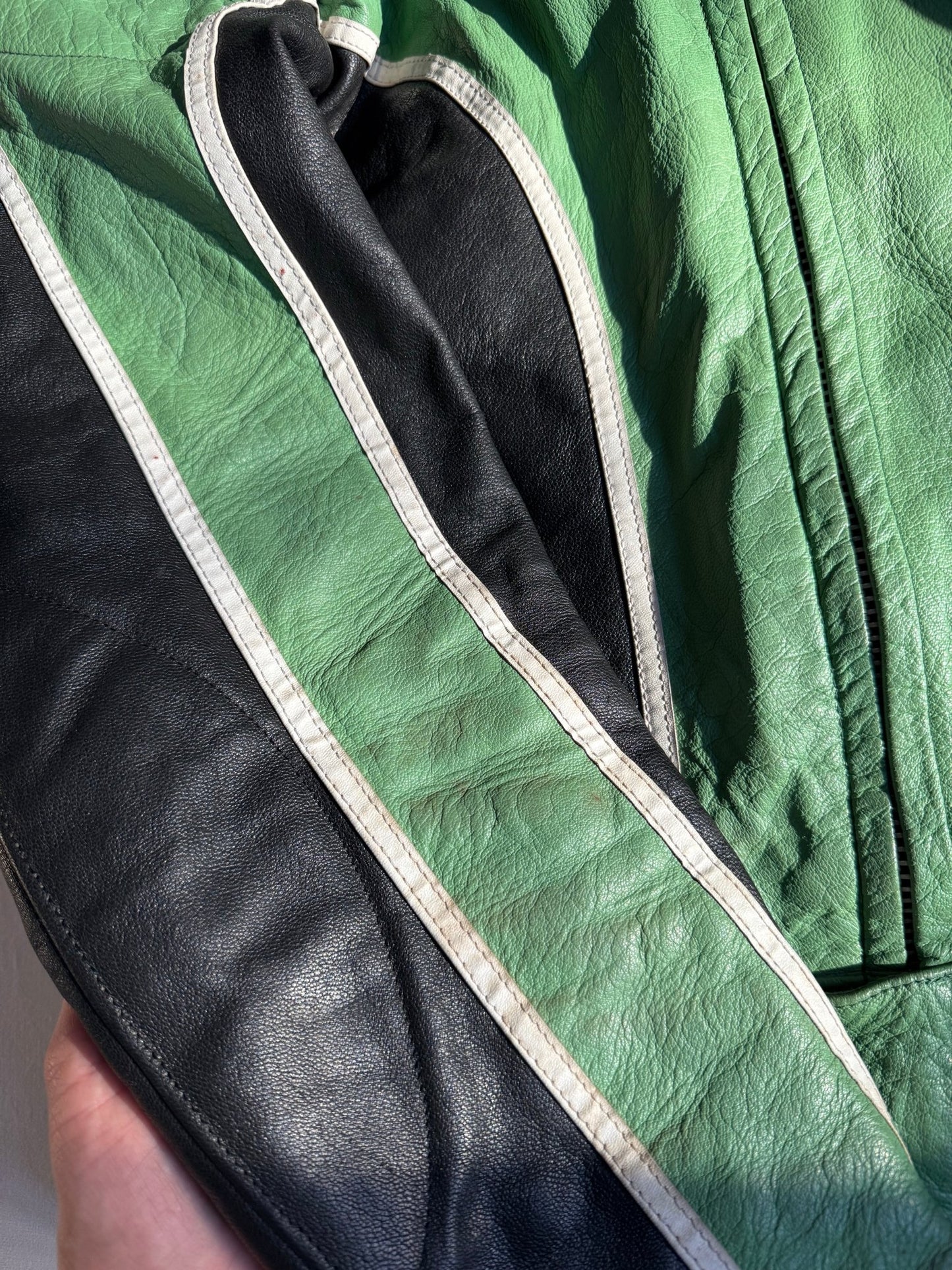 🏍️ Geacă Vintage 70’s Cafe Racer din Piele – Swedish Made – L (52) - anbracaminte