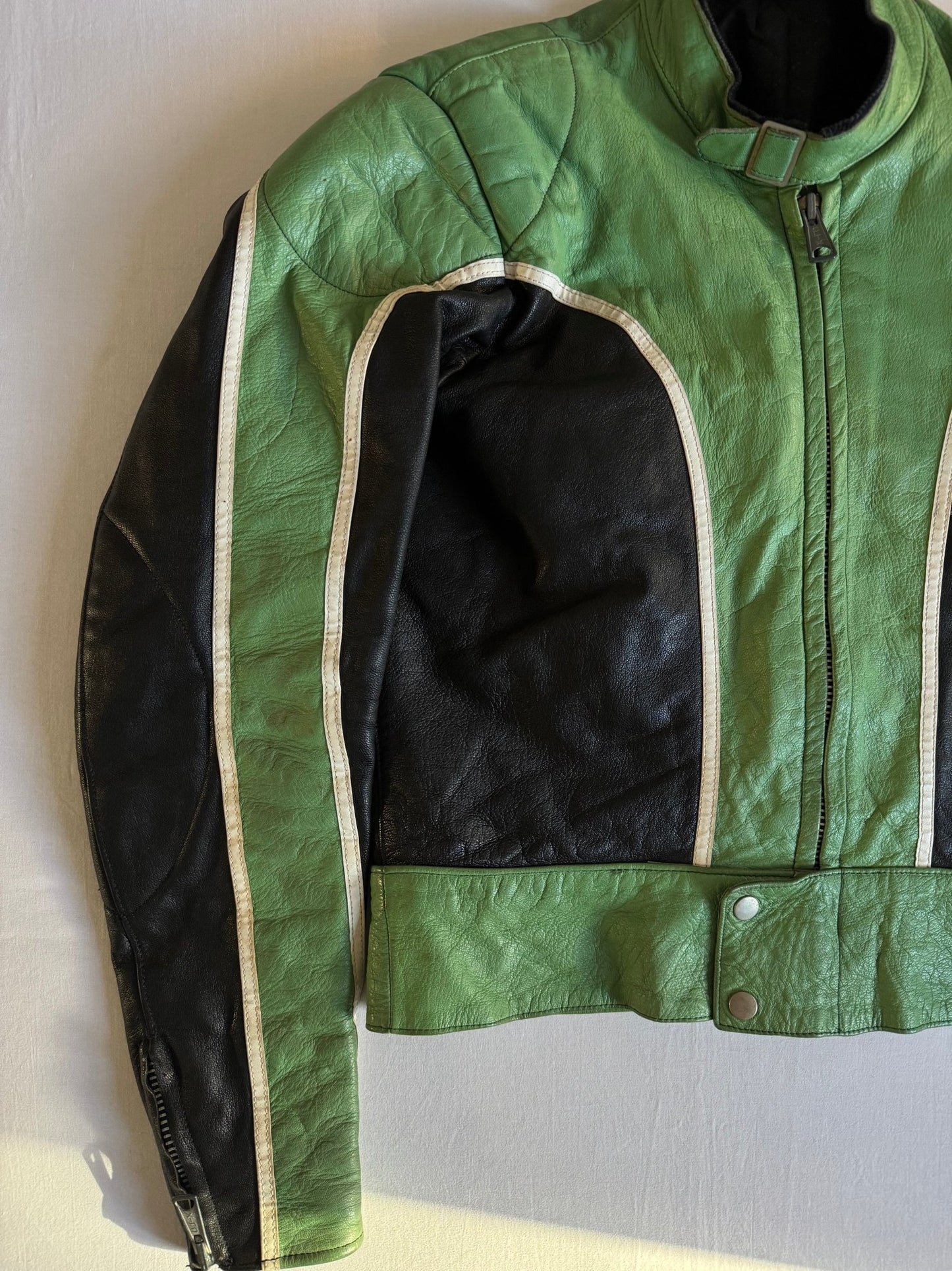 🏍️ Geacă Vintage 70’s Cafe Racer din Piele – Swedish Made – L (52) - anbracaminte