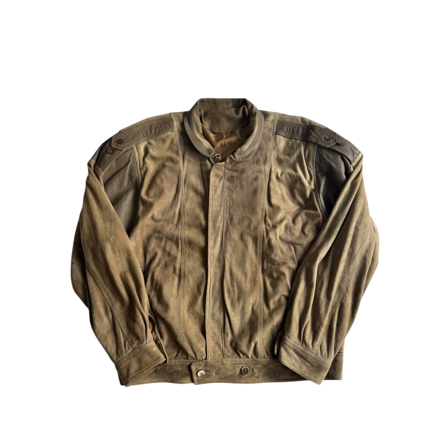 💣 Geacă Vintage 80’s din Piele & Suede – XL – Made in Italy - anbracaminte