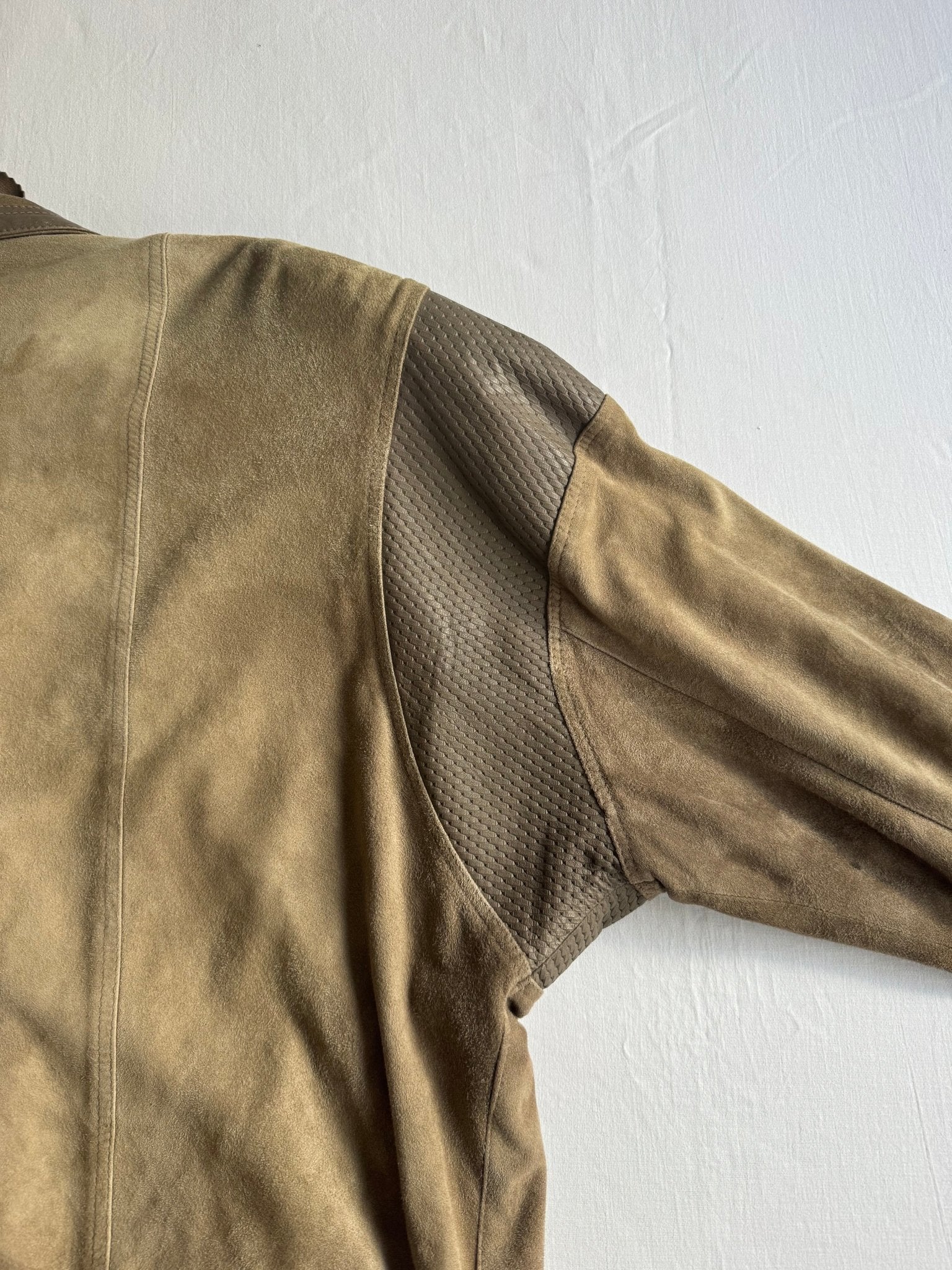 💣 Geacă Vintage 80’s din Piele & Suede – XL – Made in Italy - anbracaminte