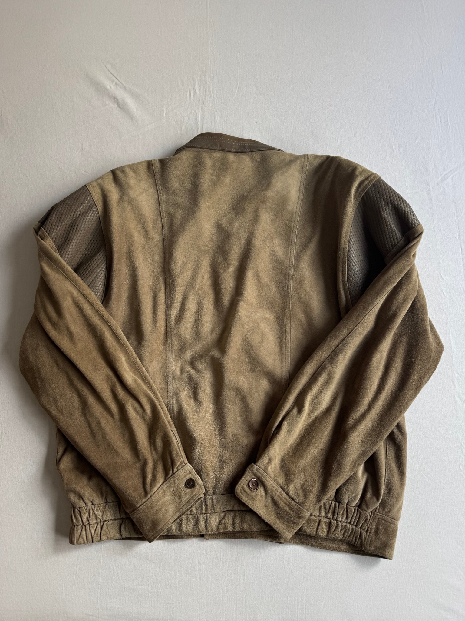 💣 Geacă Vintage 80’s din Piele & Suede – XL – Made in Italy - anbracaminte