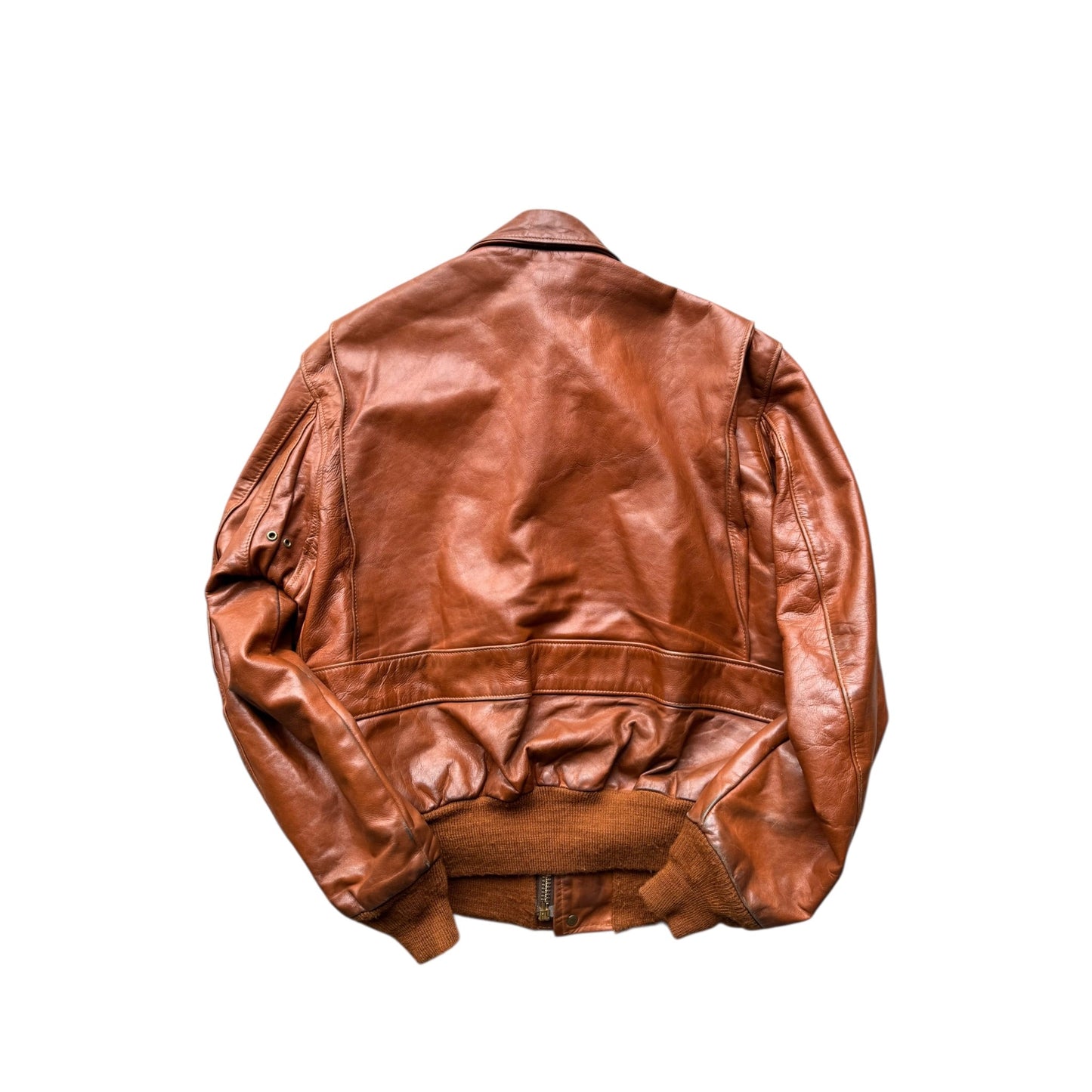 💣 Geacă Vintage 80’s Schott NYC A - 2 din Piele Cognac – L Oversized / XL - anbracaminte