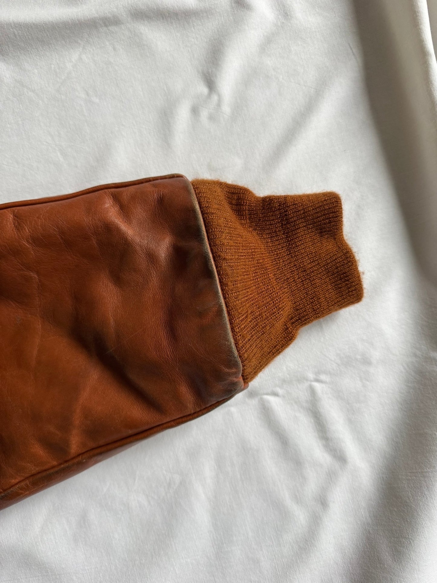 💣 Geacă Vintage 80’s Schott NYC A - 2 din Piele Cognac – L Oversized / XL - anbracaminte