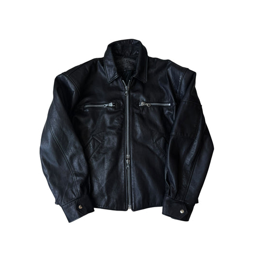 🖤 Geacă Vintage Bărbați din Piele Neagră – XXL - anbracaminte