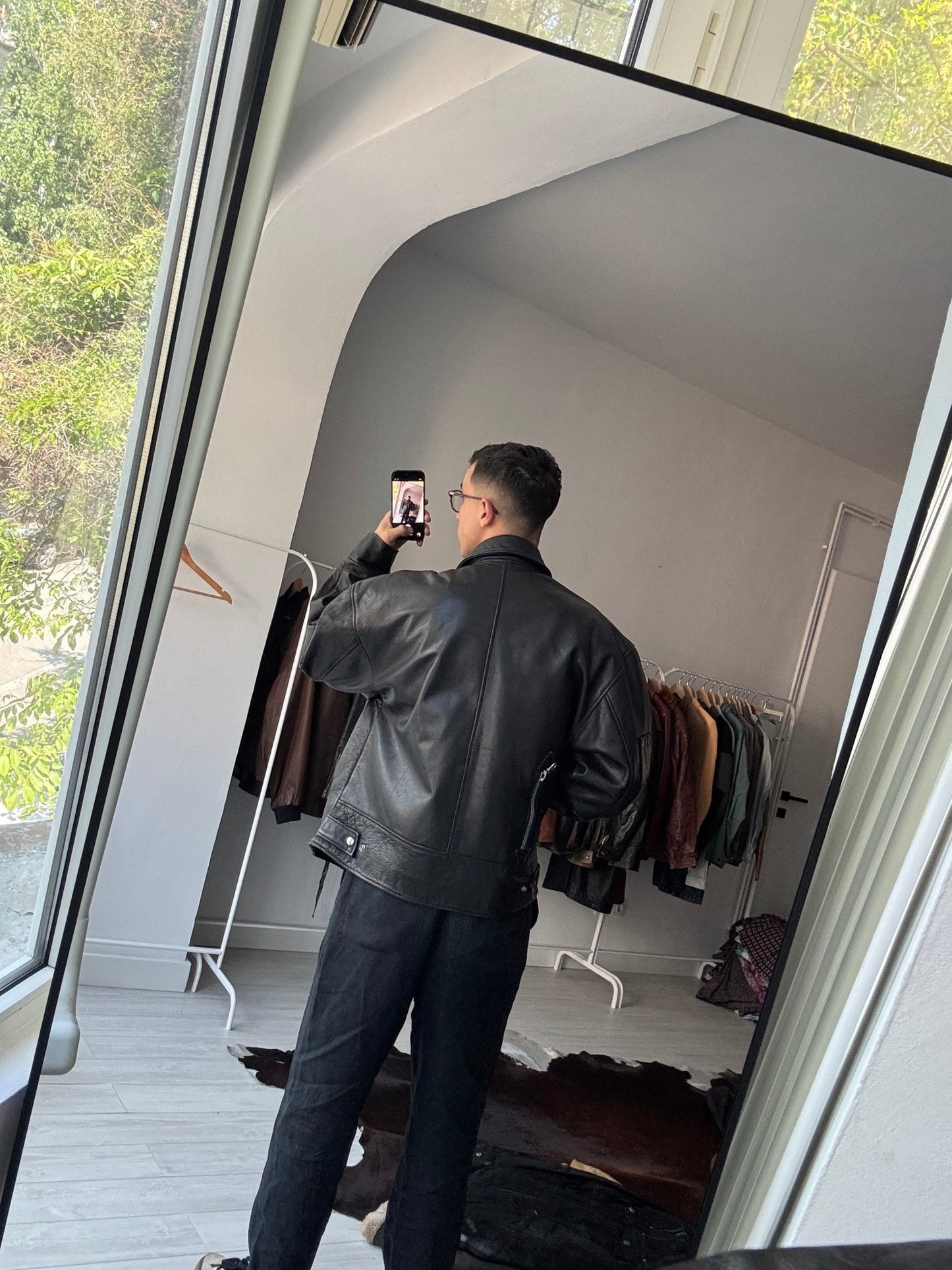 🖤 Geacă Vintage Bărbați din Piele Neagră – XXL - anbracaminte