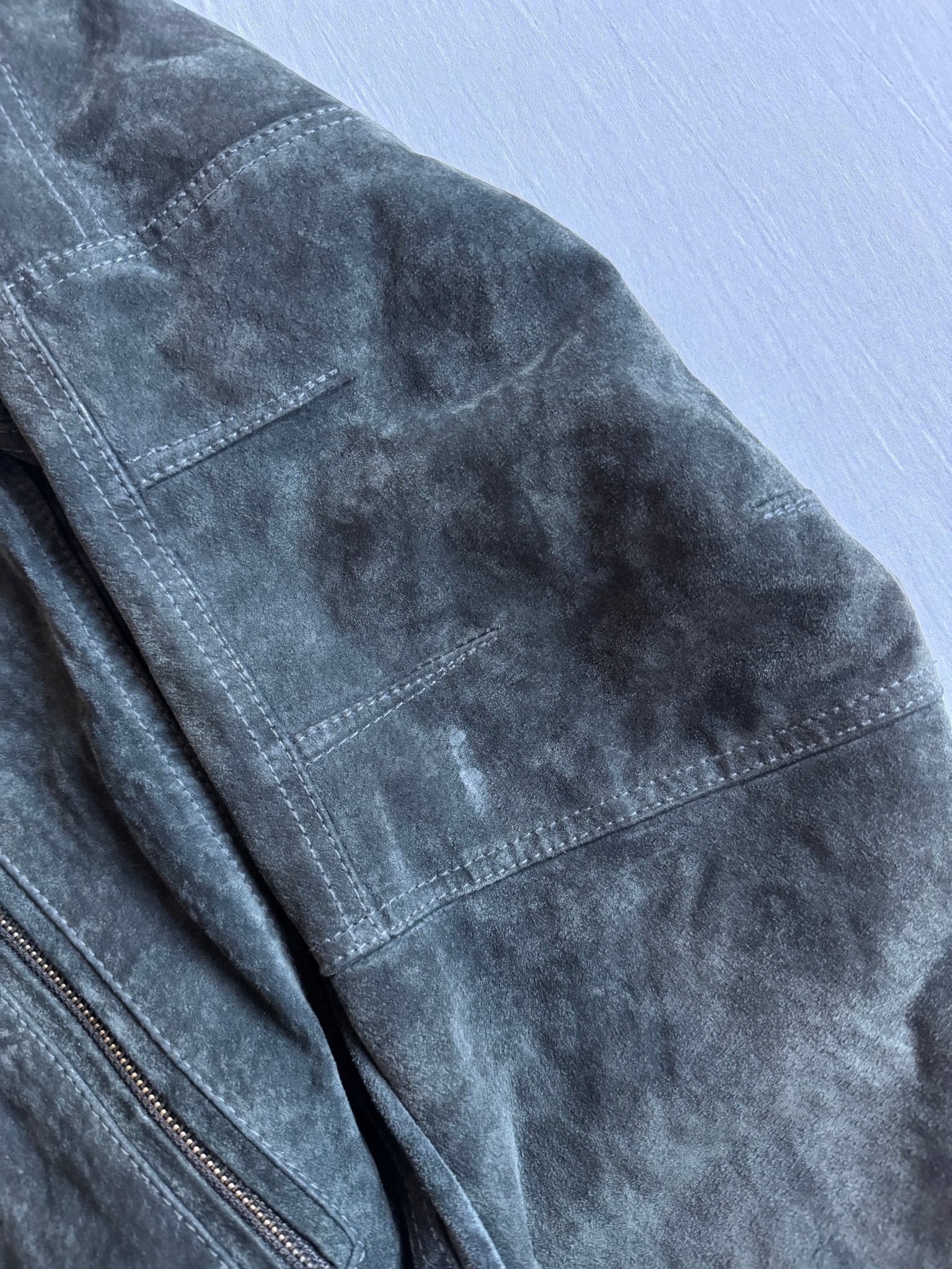 🗝️ Geacă Vintage Bărbați din Piele Suede – L (50) - anbracaminte