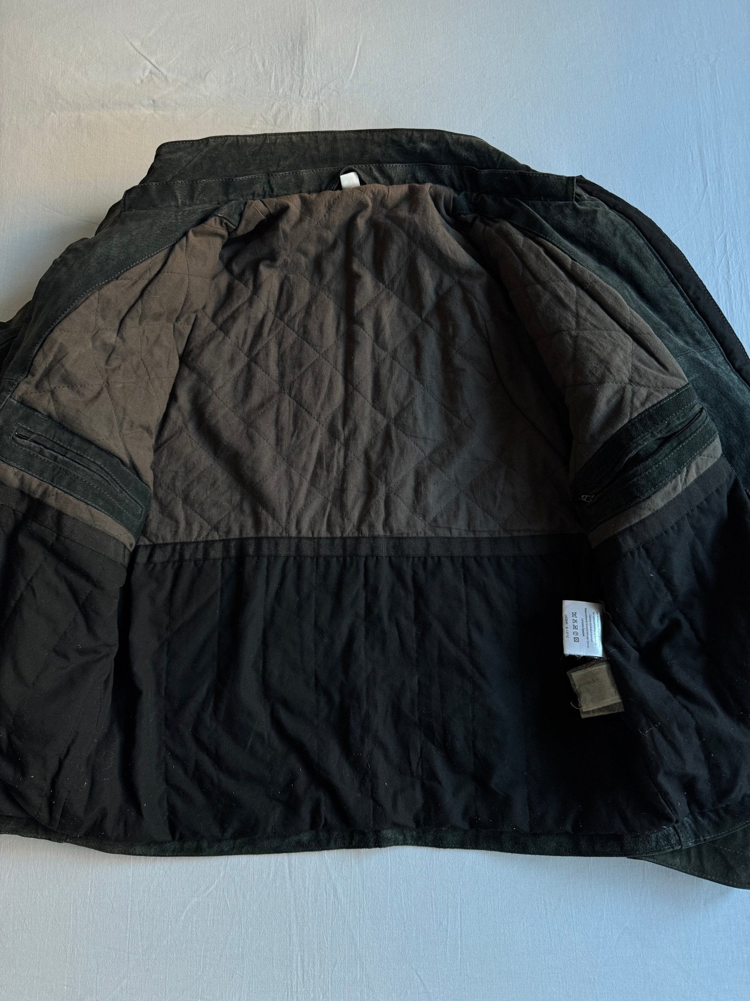 🗝️ Geacă Vintage Bărbați din Piele Suede – L (50) - anbracaminte
