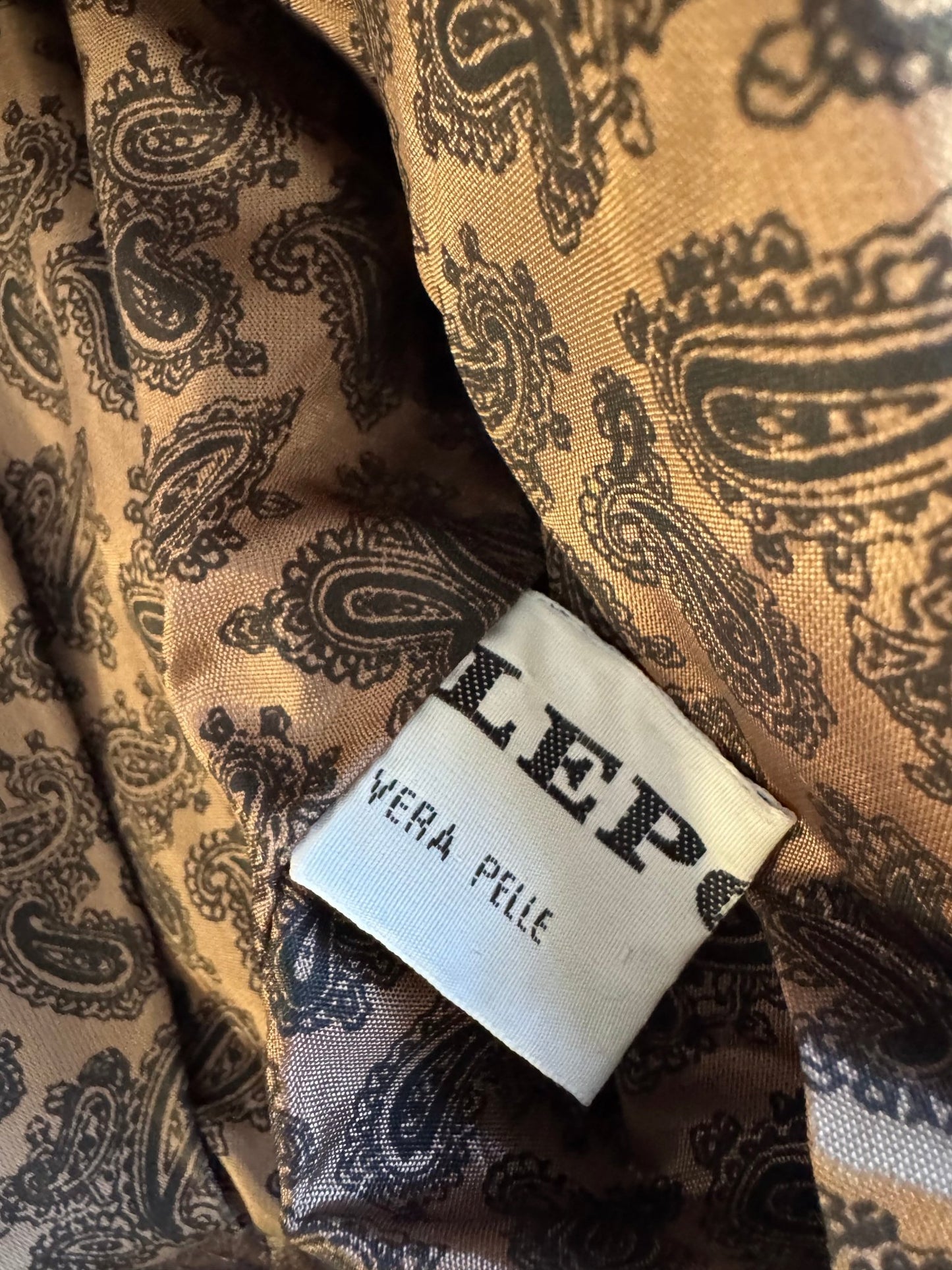🤎 Geacă Vintage Damă din Piele Maro Texturată – Made in Italy – S - anbracaminte