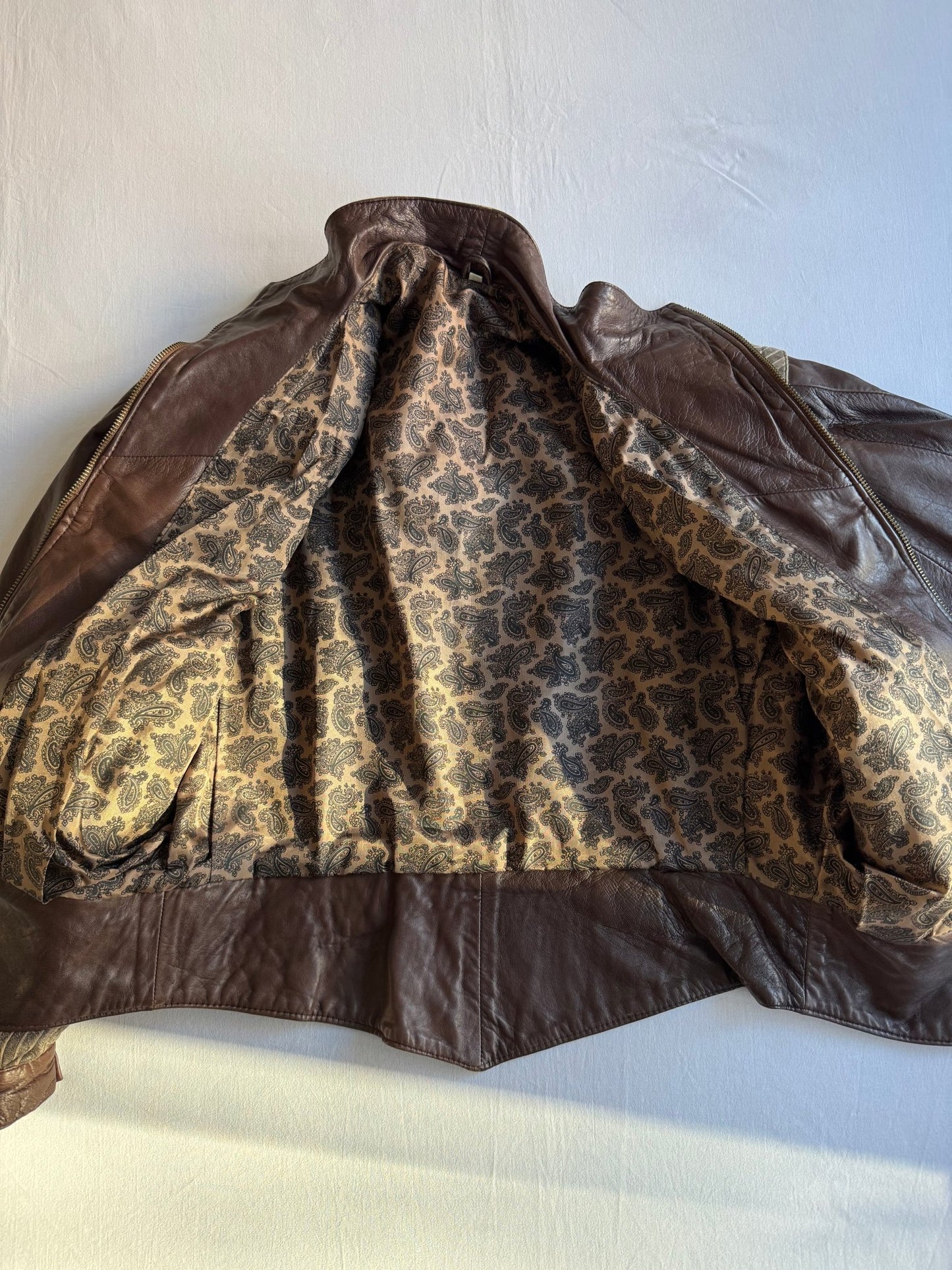 🤎 Geacă Vintage Damă din Piele Maro Texturată – Made in Italy – S - anbracaminte