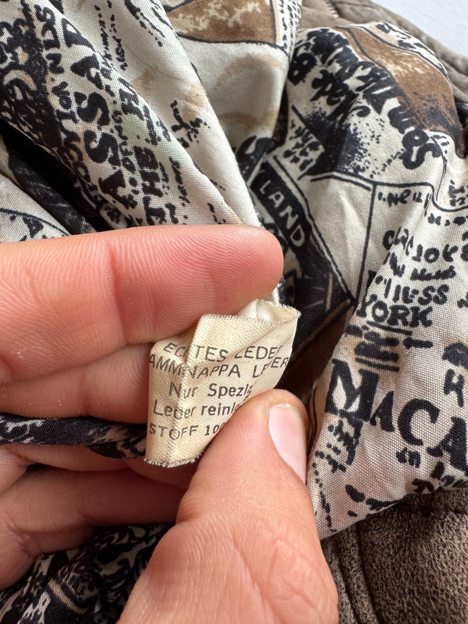 ☕️ Geacă Vintage din Piele de Miel Faded – M (48) - anbracaminte