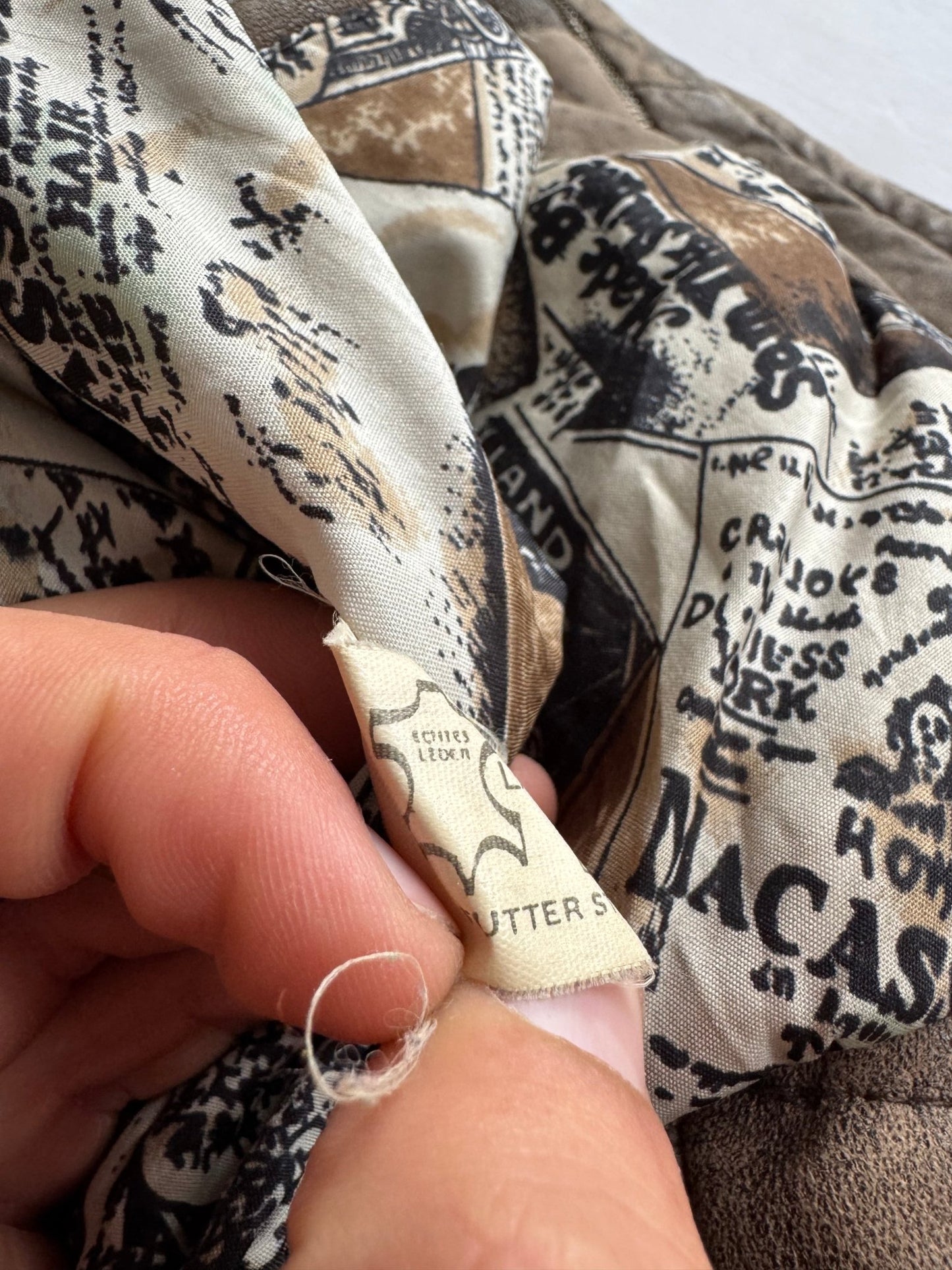 ☕️ Geacă Vintage din Piele de Miel Faded – M (48) - anbracaminte