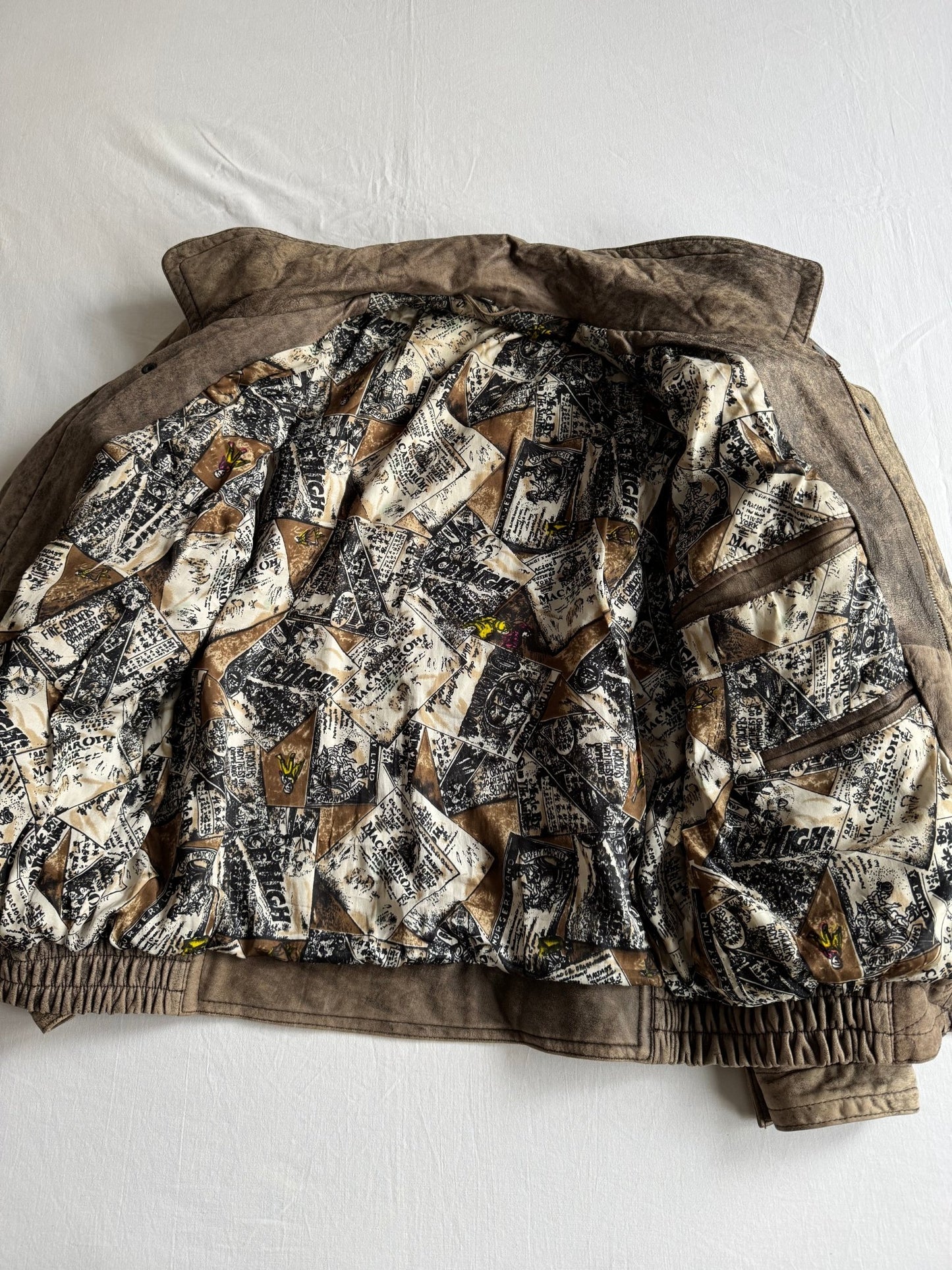 ☕️ Geacă Vintage din Piele de Miel Faded – M (48) - anbracaminte