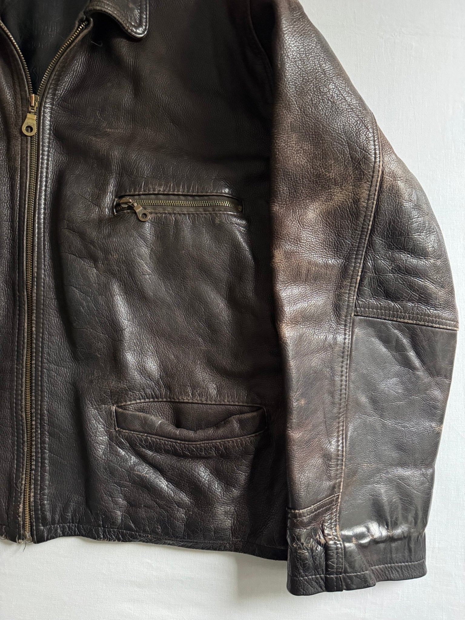 🧥 Geacă Vintage din Piele Groasă – Mărime Men’s XL - anbracaminte
