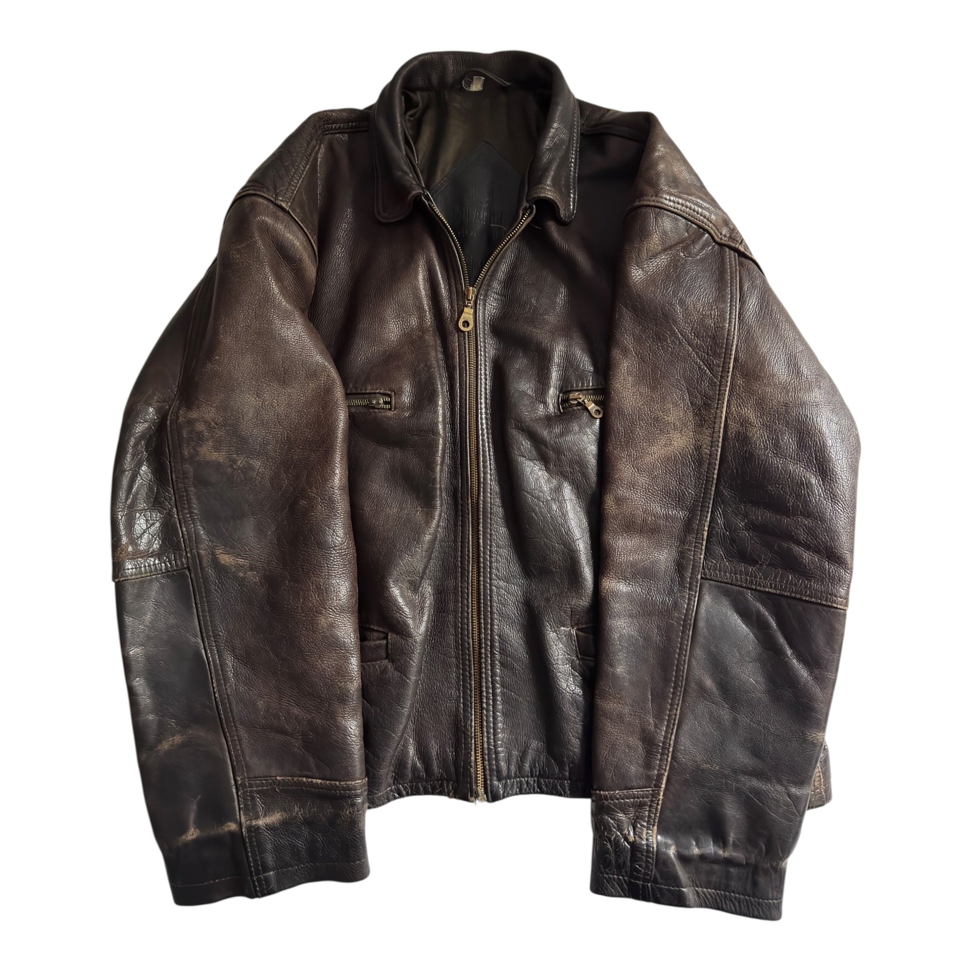 🧥 Geacă Vintage din Piele Groasă – Mărime Men’s XL - anbracaminte