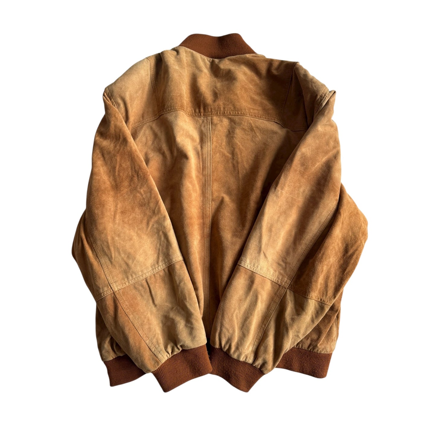 🧥 Geacă Vintage din Piele Întoarsă Maro / Patină Naturală (Mărime XL) - anbracaminte