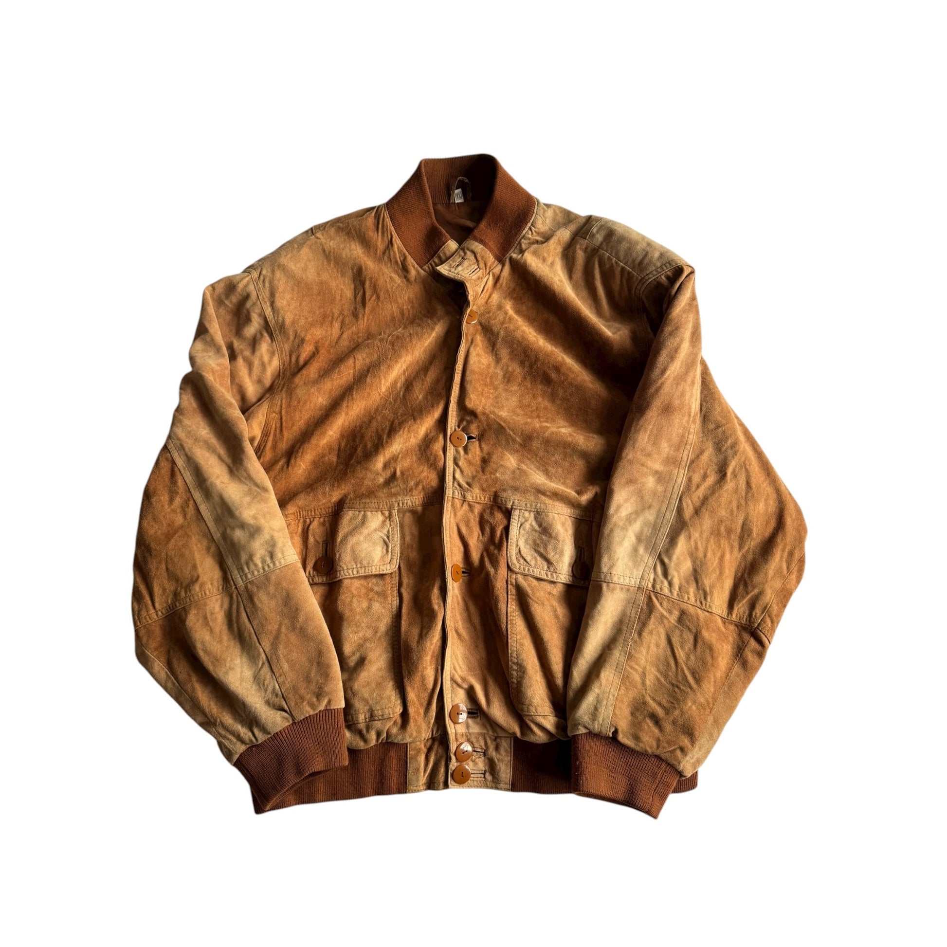 🧥 Geacă Vintage din Piele Întoarsă Maro / Patină Naturală (Mărime XL) - anbracaminte
