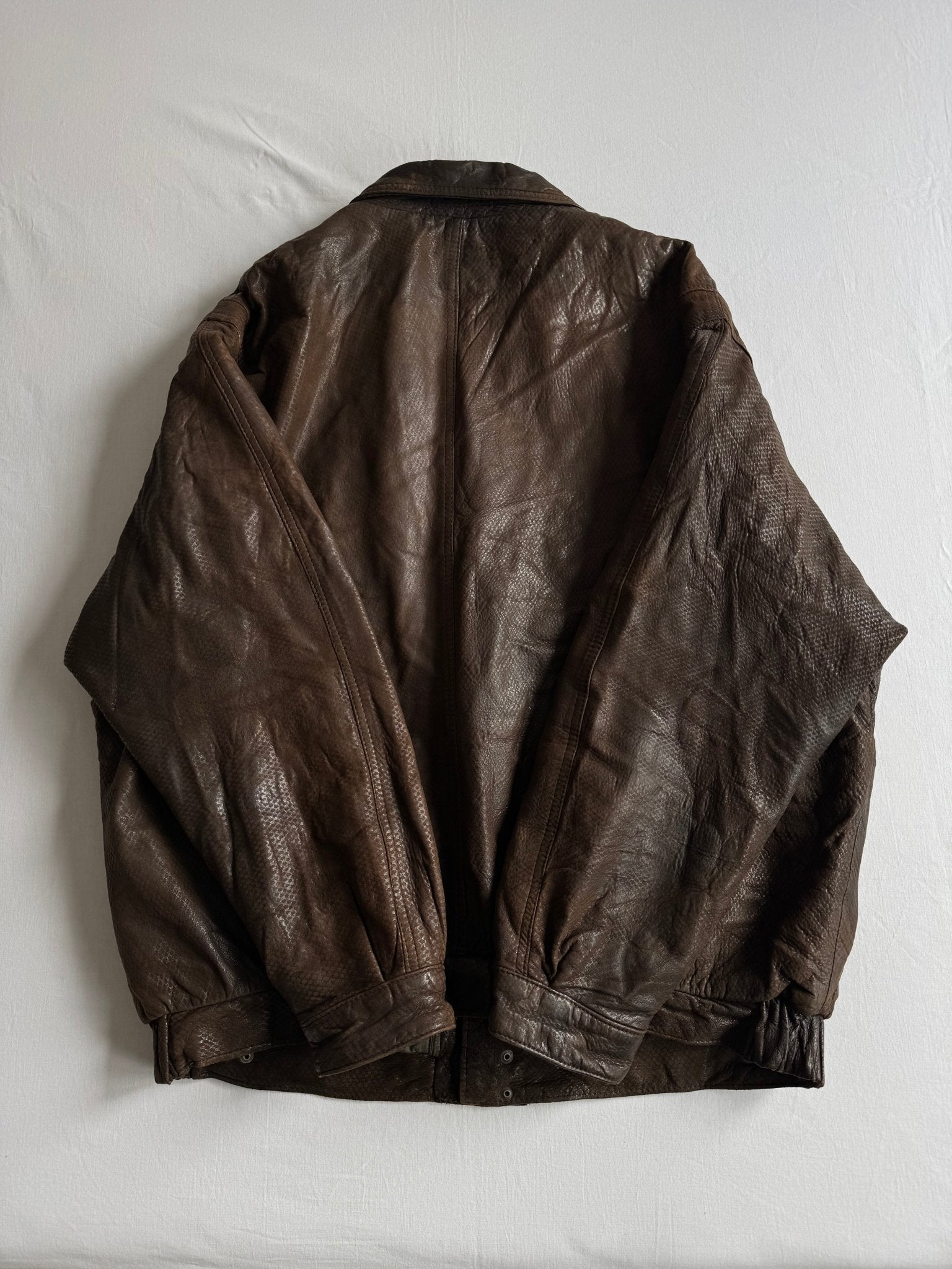 💣 Geacă Vintage din Piele Maro – XL - anbracaminte