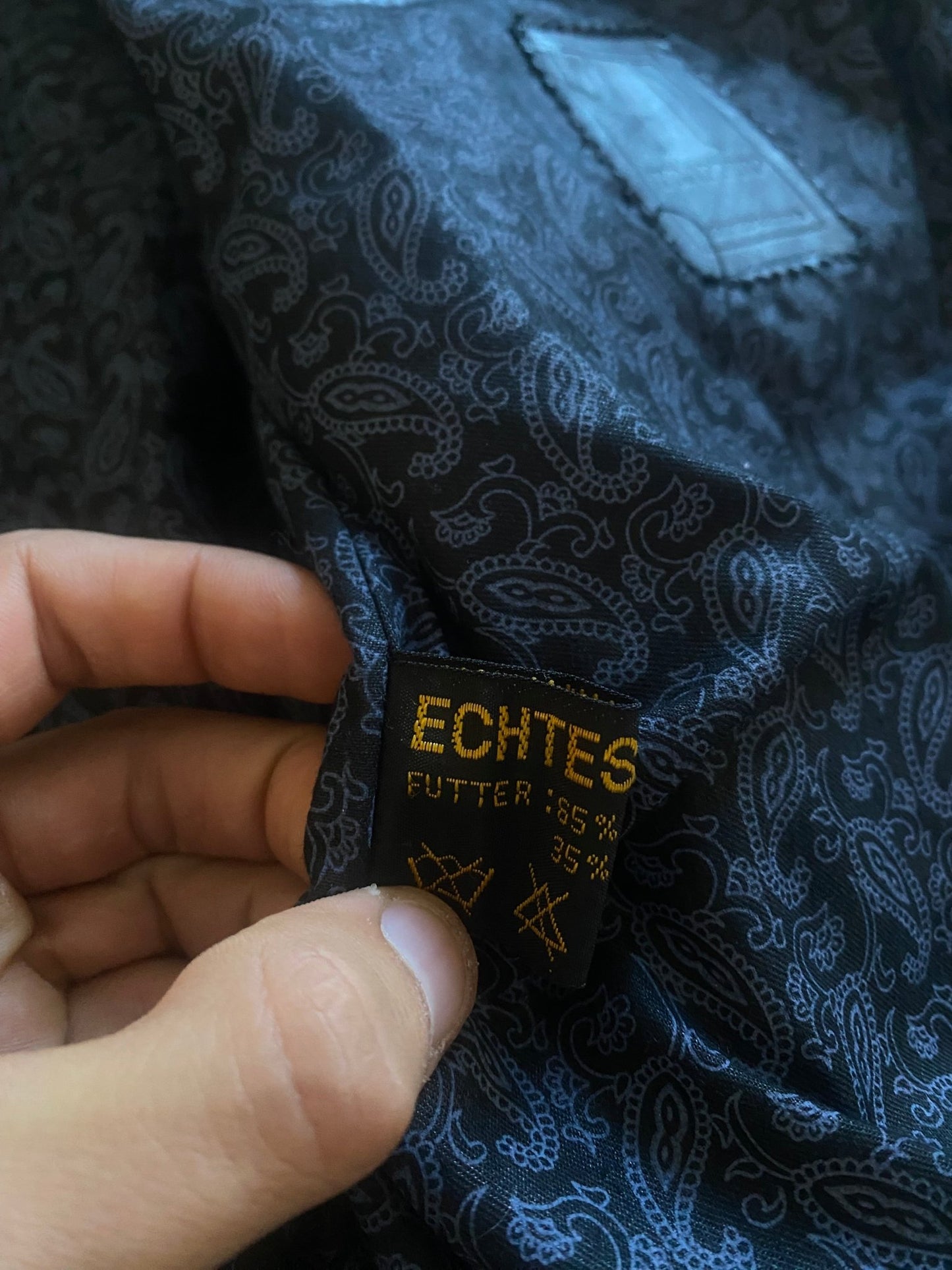 Geacă Vintage din Piele Neagră – Men’s L – Mărime 50 - anbracaminte