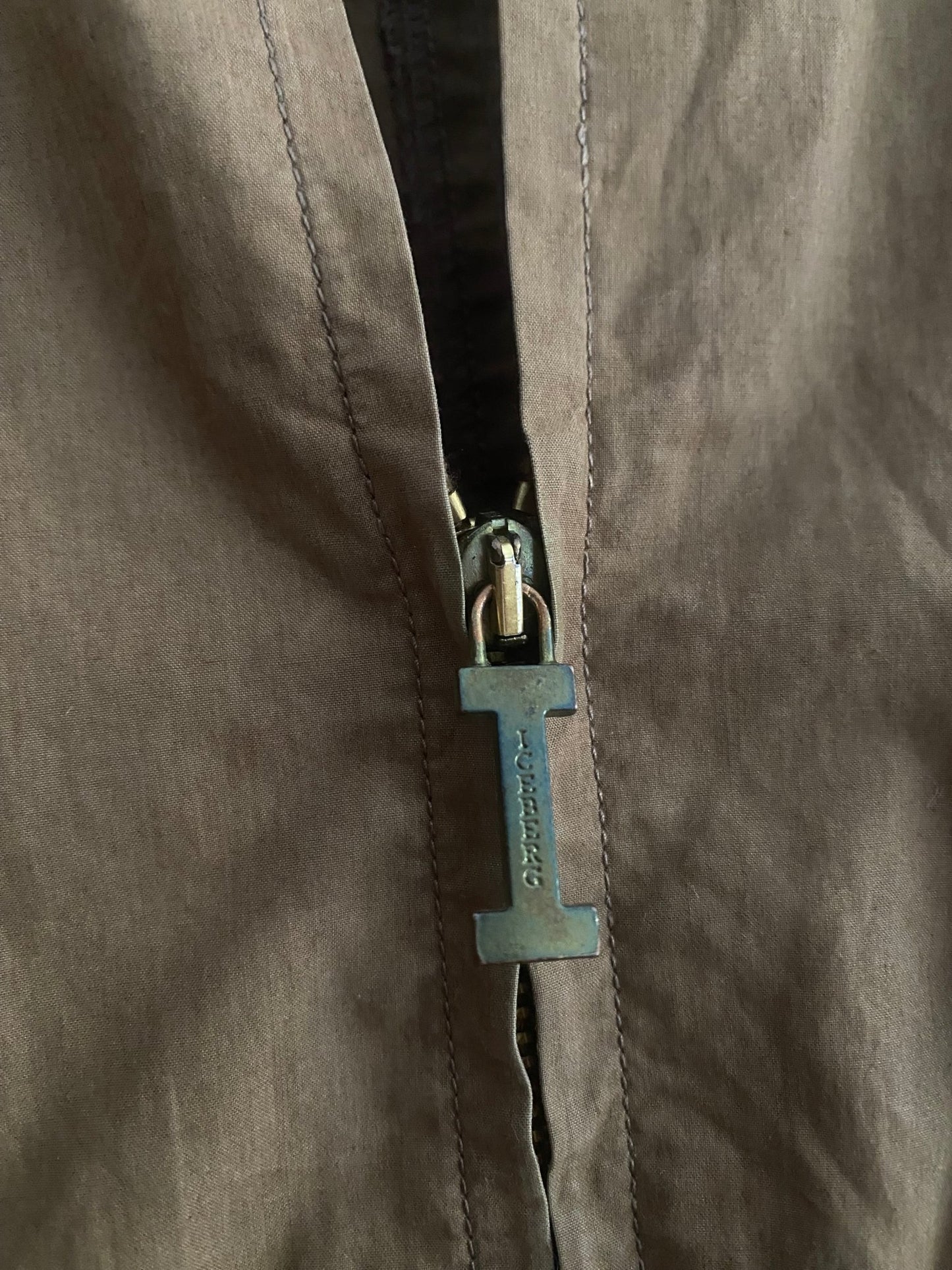 🧥 Geacă Vintage Iceberg din Bumbac Maro – Guler Stil ’70 – Mărime L - anbracaminte