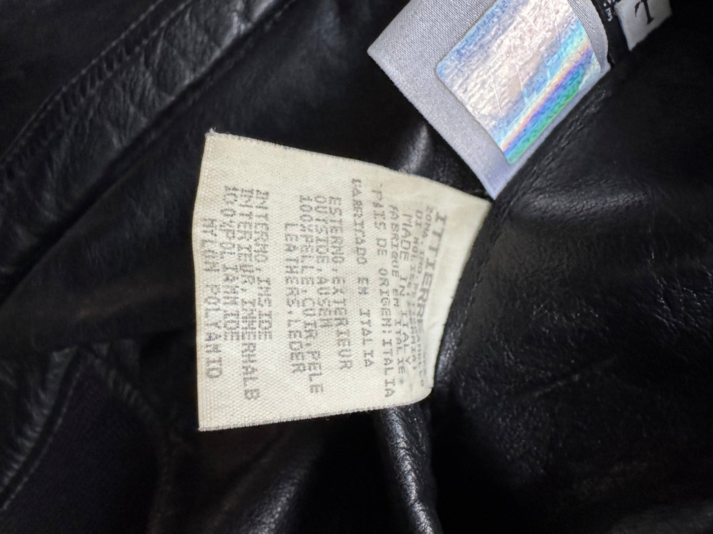 🐍 Geacă vintage Versace din piele reversibilă - Made in Italy (L) - anbracaminte