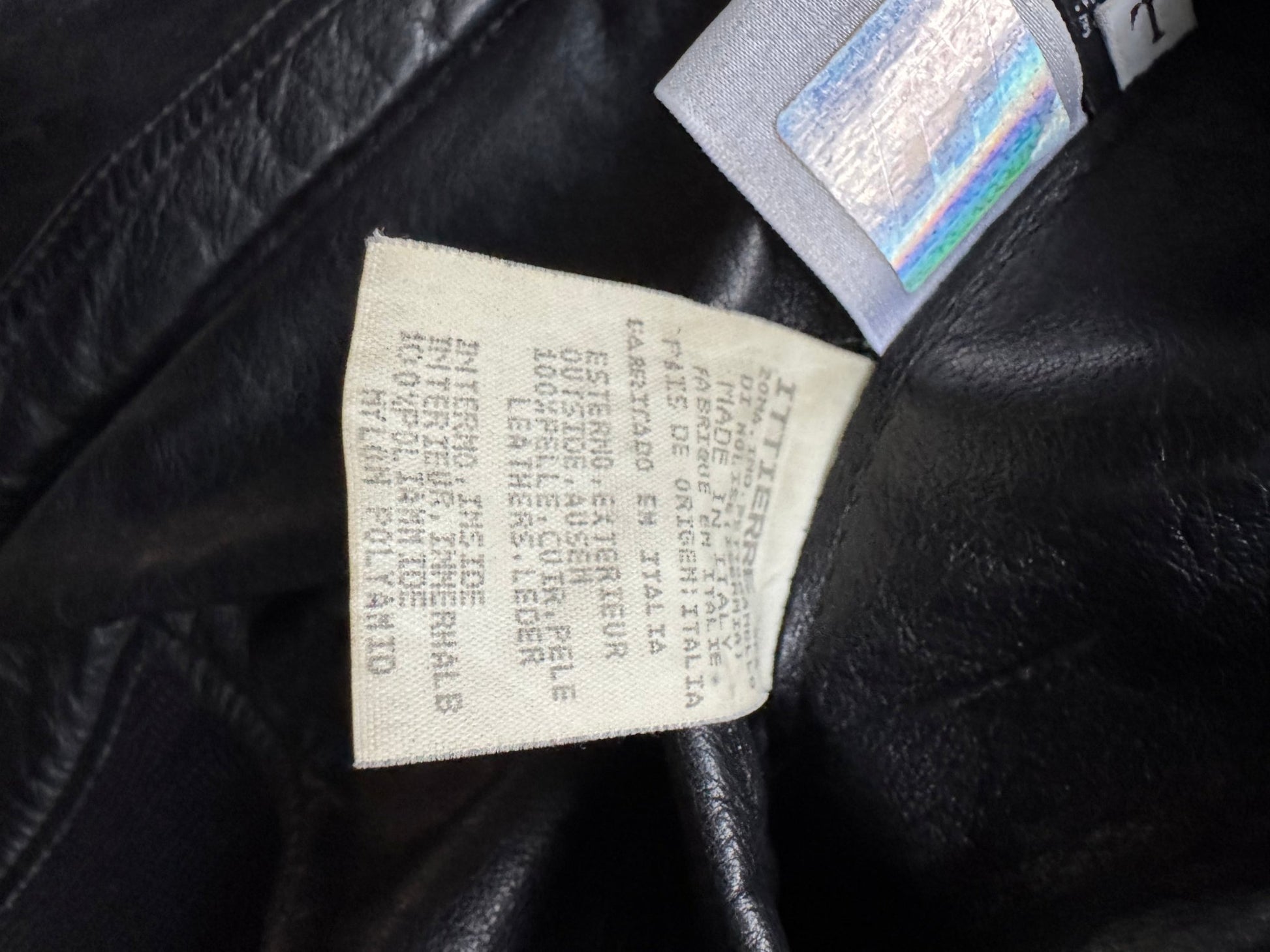 🐍 Geacă vintage Versace din piele reversibilă - Made in Italy (L) - anbracaminte
