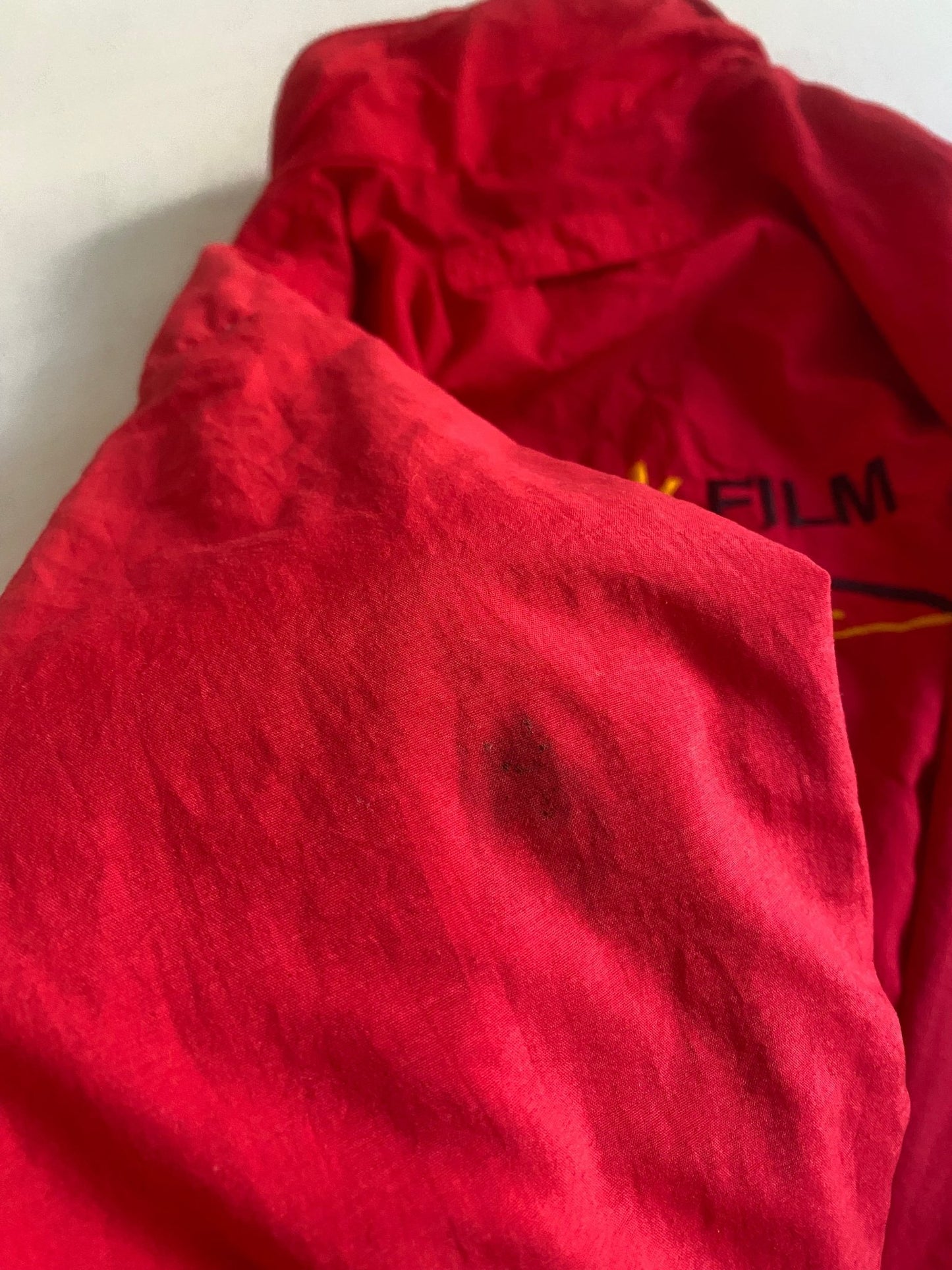 Geacă Windbreaker Vintage Kodak Racing Team – Roșu – Made in USA – Mărime XL - anbracaminte