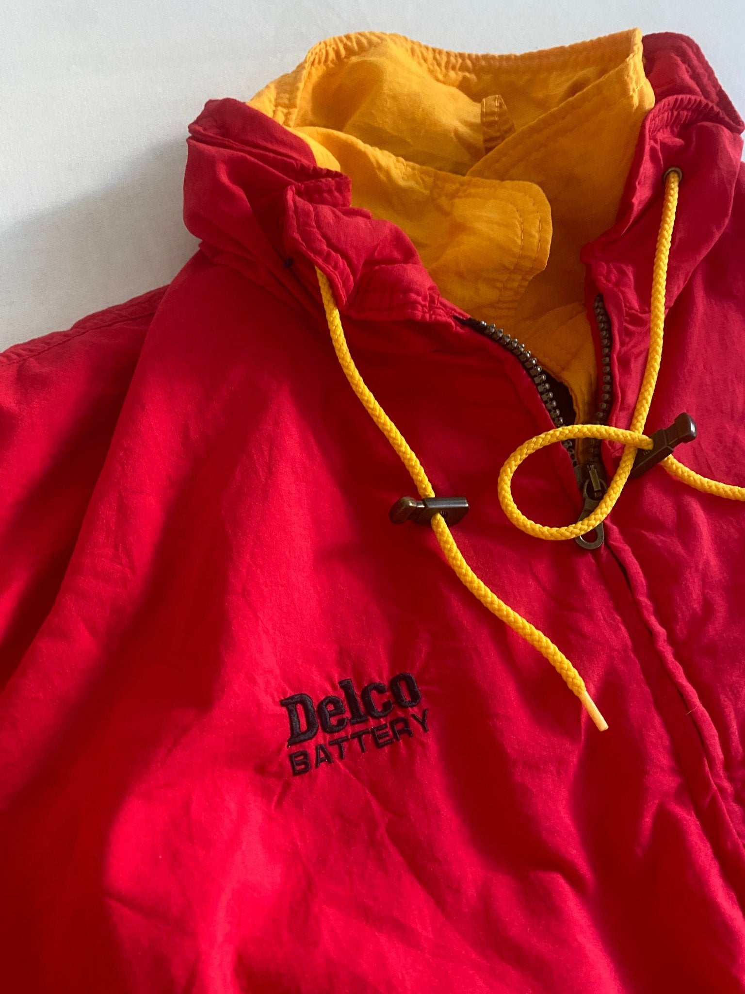 Geacă Windbreaker Vintage Kodak Racing Team – Roșu – Made in USA – Mărime XL - anbracaminte