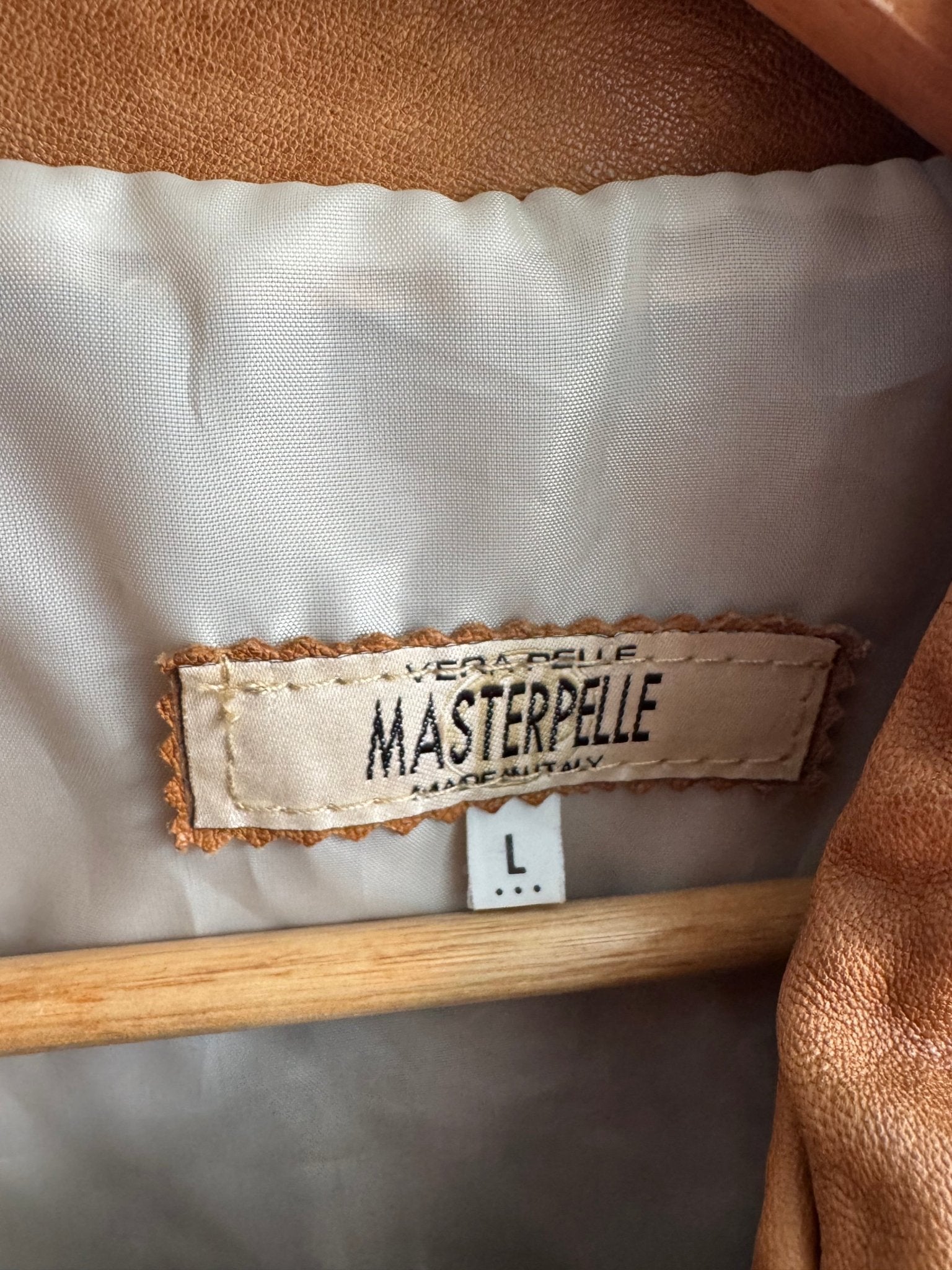 🏜️ Geacă Y2K Bărbați din Piele cu Patină Naturală – M – Made in Italy - anbracaminte