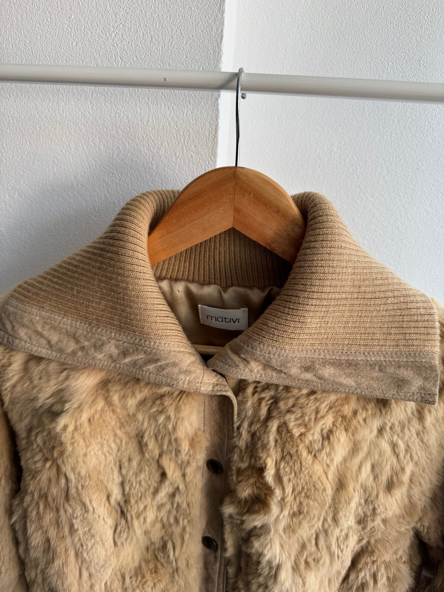 🐰 Geacă Y2K Damă din Blană de Iepure – Cropped Fit - XS / S - anbracaminte