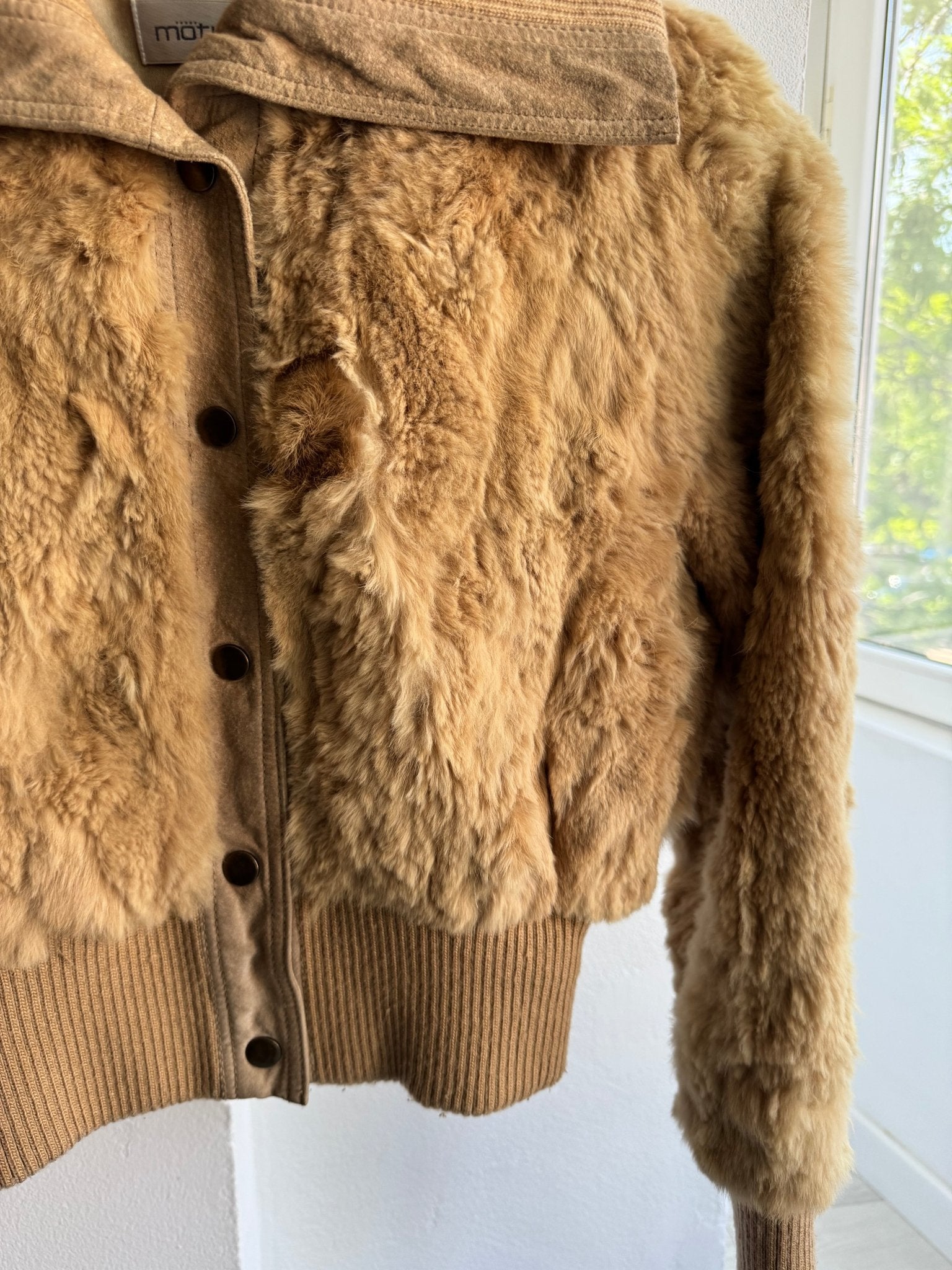 🐰 Geacă Y2K Damă din Blană de Iepure – Cropped Fit - XS / S - anbracaminte