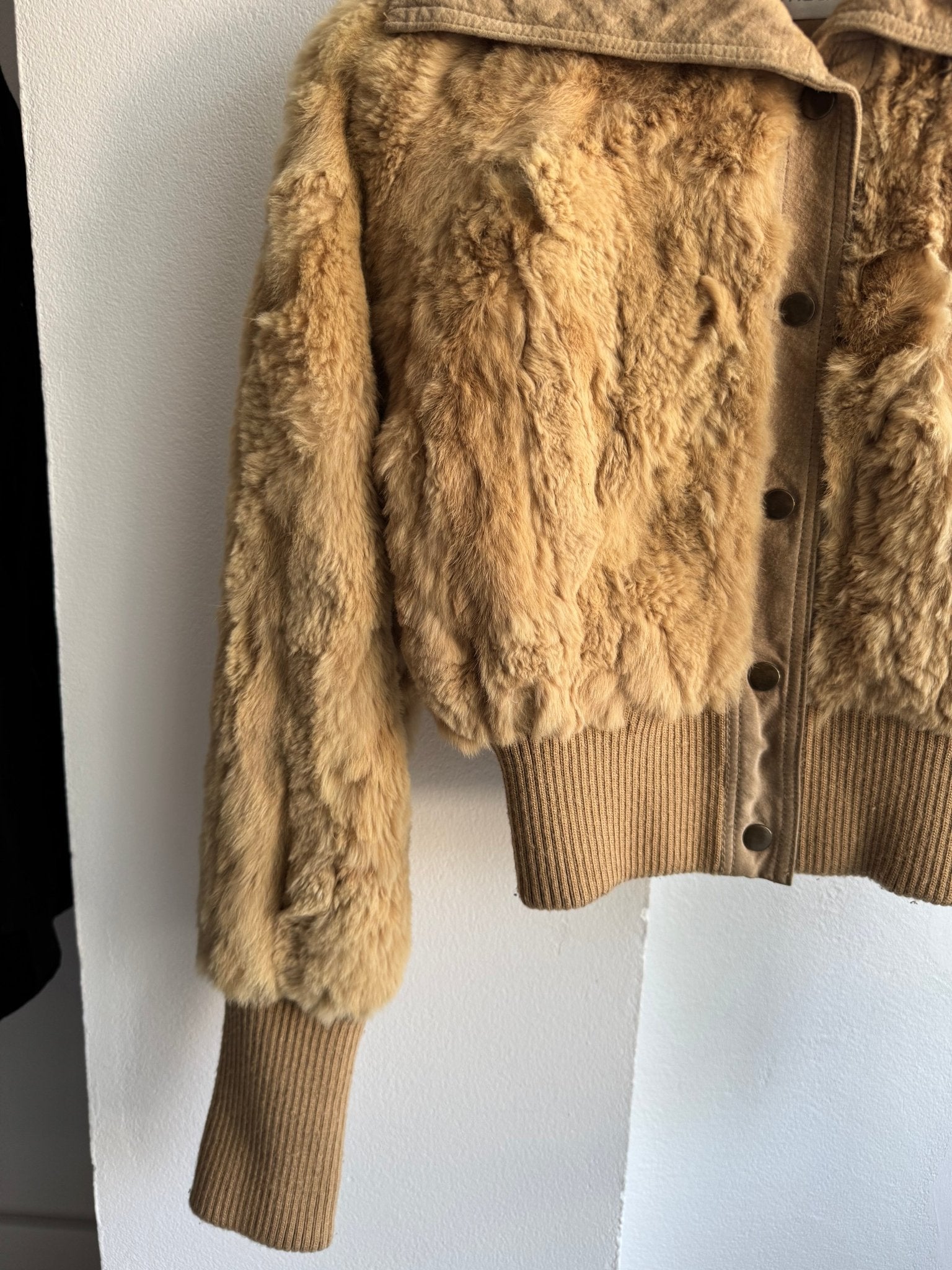 🐰 Geacă Y2K Damă din Blană de Iepure – Cropped Fit - XS / S - anbracaminte