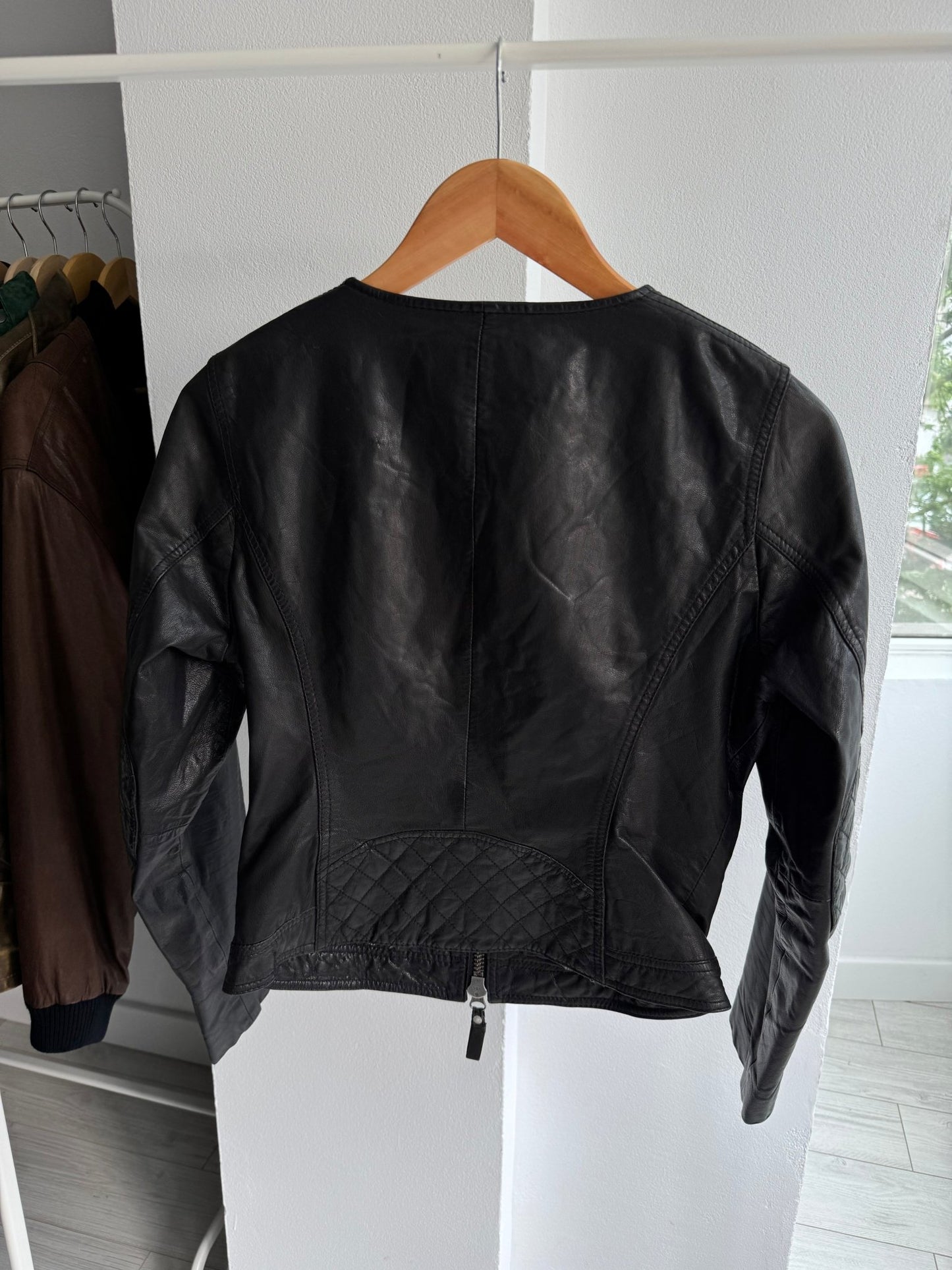 🐐 Geacă Y2K Damă Kookai Goat Leather – EU 38 - anbracaminte