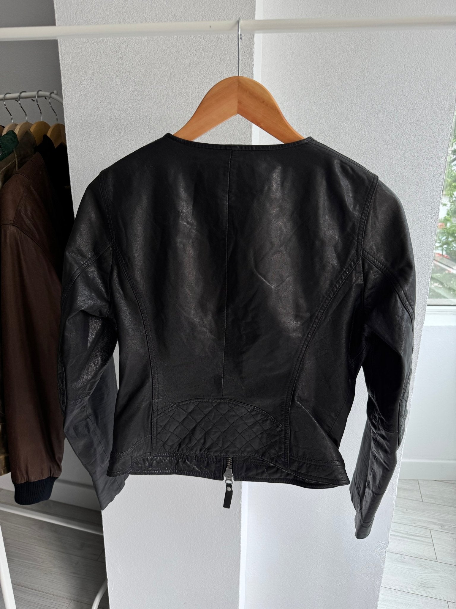 🐐 Geacă Y2K Damă Kookai Goat Leather – EU 38 - anbracaminte