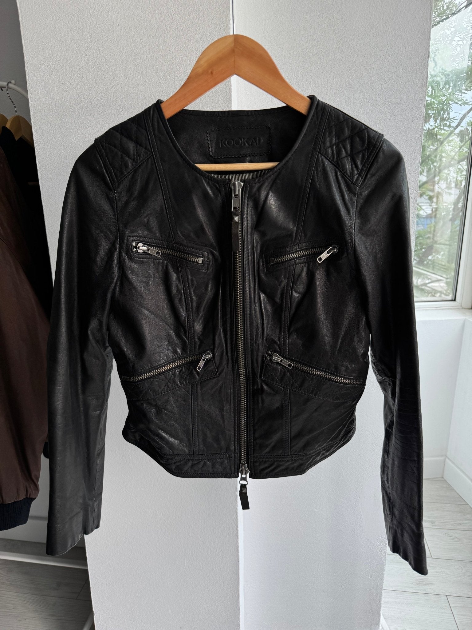 🐐 Geacă Y2K Damă Kookai Goat Leather – EU 38 - anbracaminte