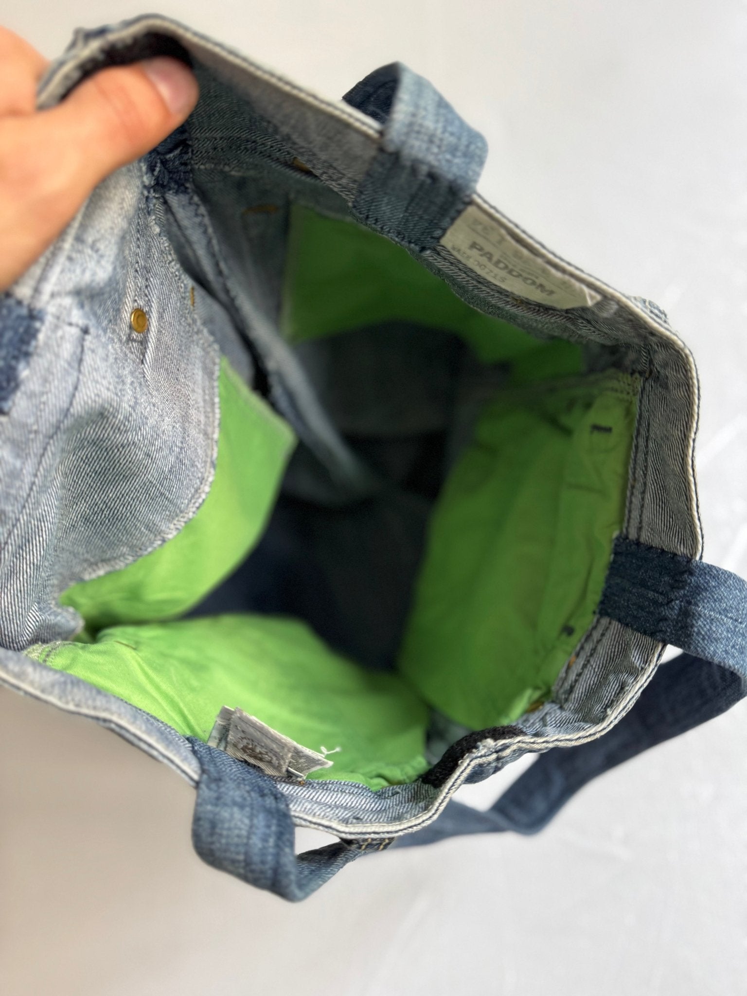 👜 Geantă Handmade Diesel / Tote bag din denim reciclat - anbracaminte