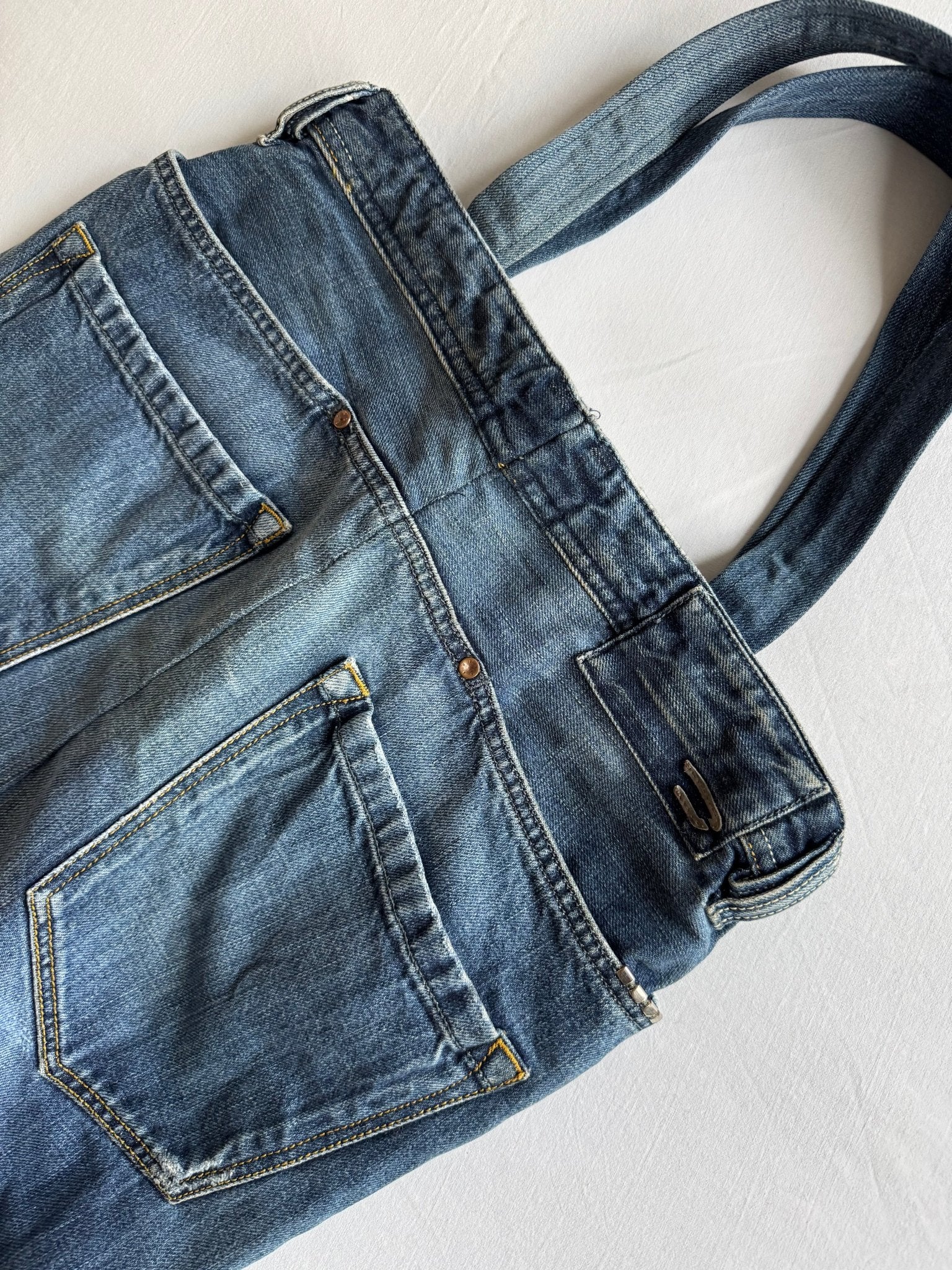 👜 Geantă Handmade Diesel / Tote bag din denim reciclat - anbracaminte