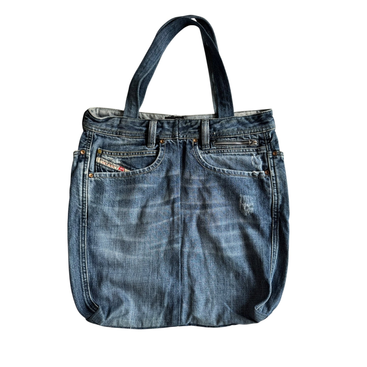 👜 Geantă Handmade Diesel / Tote bag din denim reciclat - anbracaminte