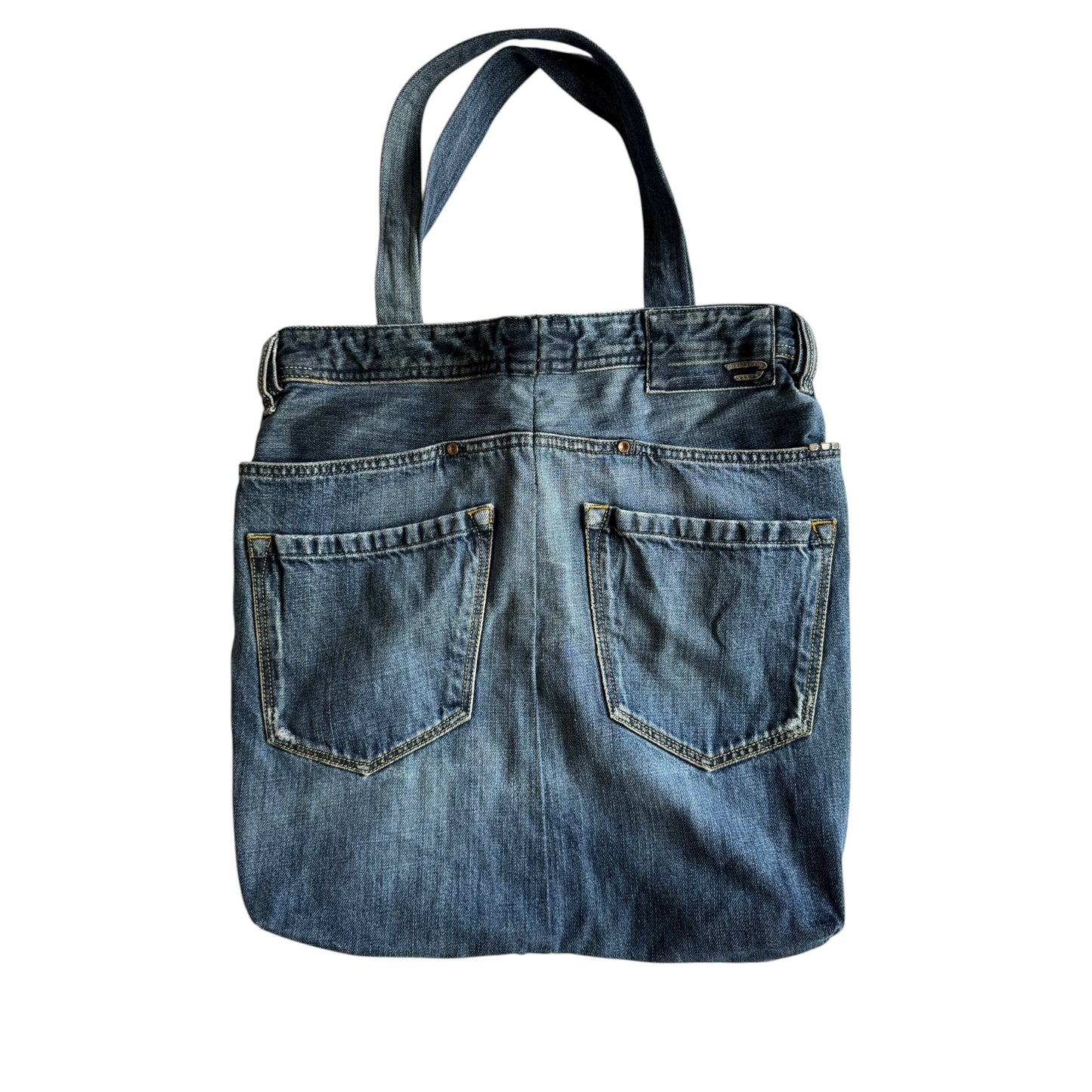 👜 Geantă Handmade Diesel / Tote bag din denim reciclat - anbracaminte