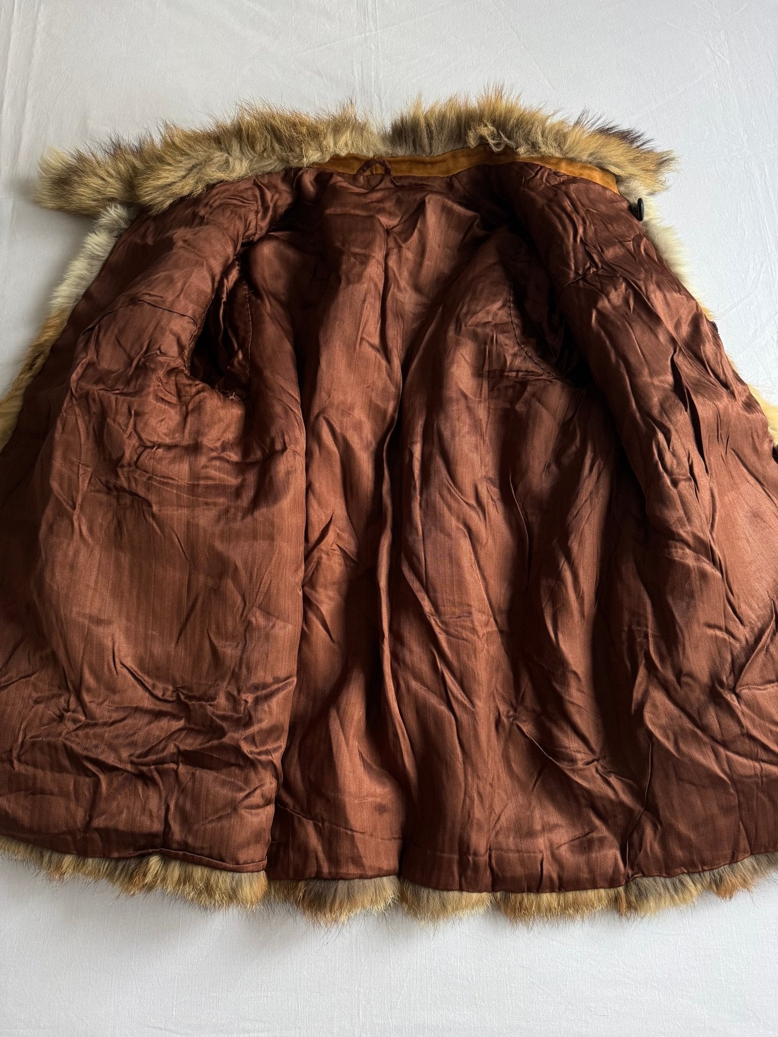 🦊 Haină Vintage din Blană de Vulpe – Mărime Aproximativă M Femei - anbracaminte