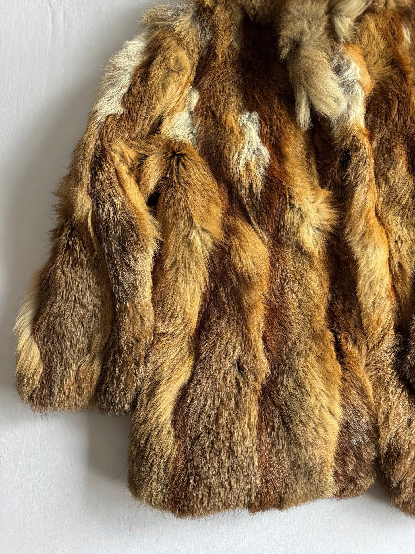 🦊 Haină Vintage din Blană de Vulpe – Mărime Aproximativă M Femei - anbracaminte