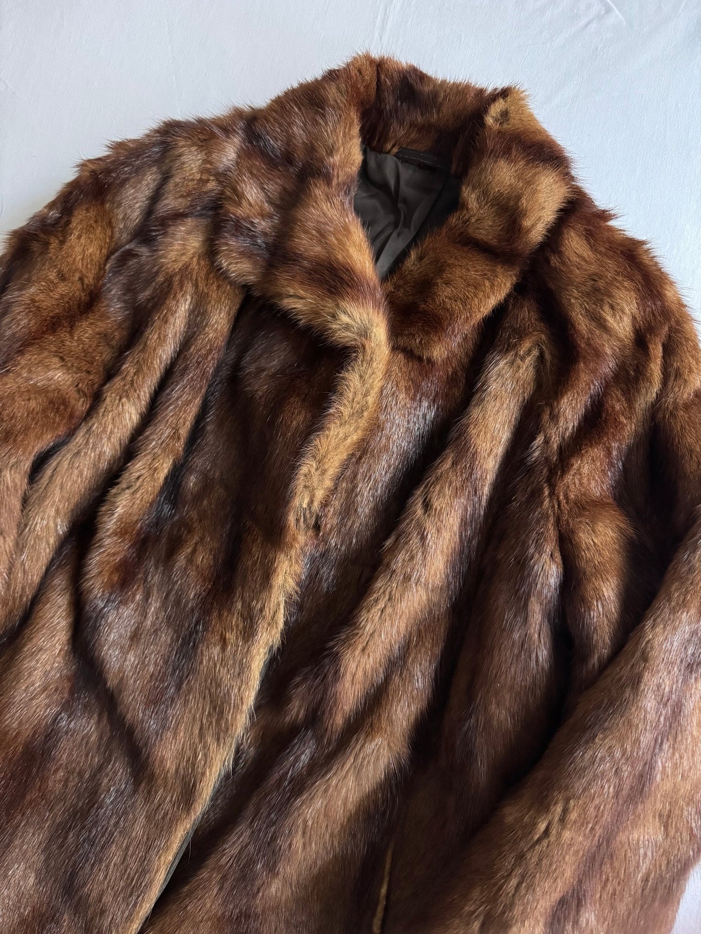 🧥 Haină Vintage din Blană Naturală– Mărime Aproximativă L Femei - anbracaminte