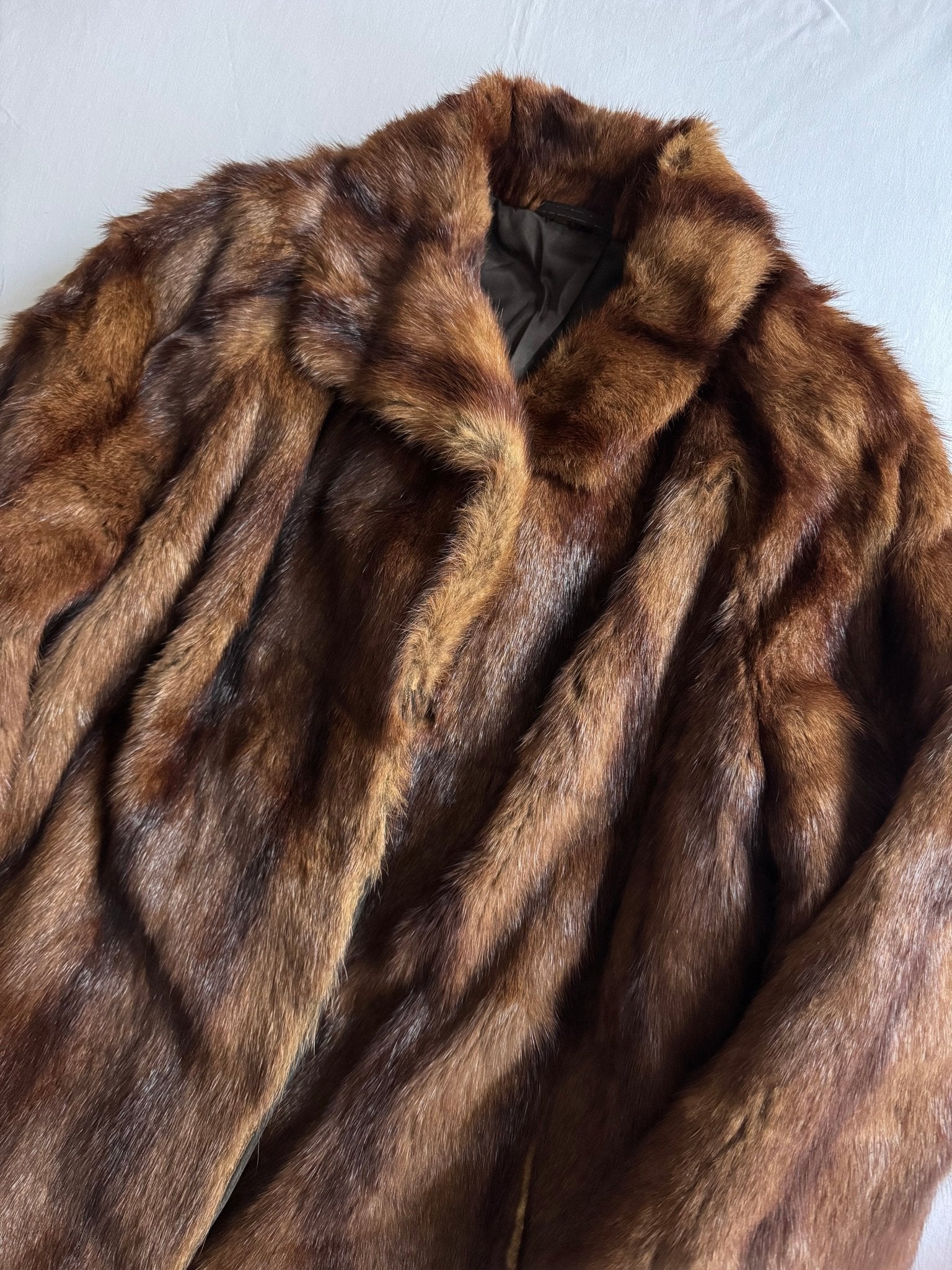 🧥 Haină Vintage din Blană Naturală– Mărime Aproximativă L Femei - anbracaminte