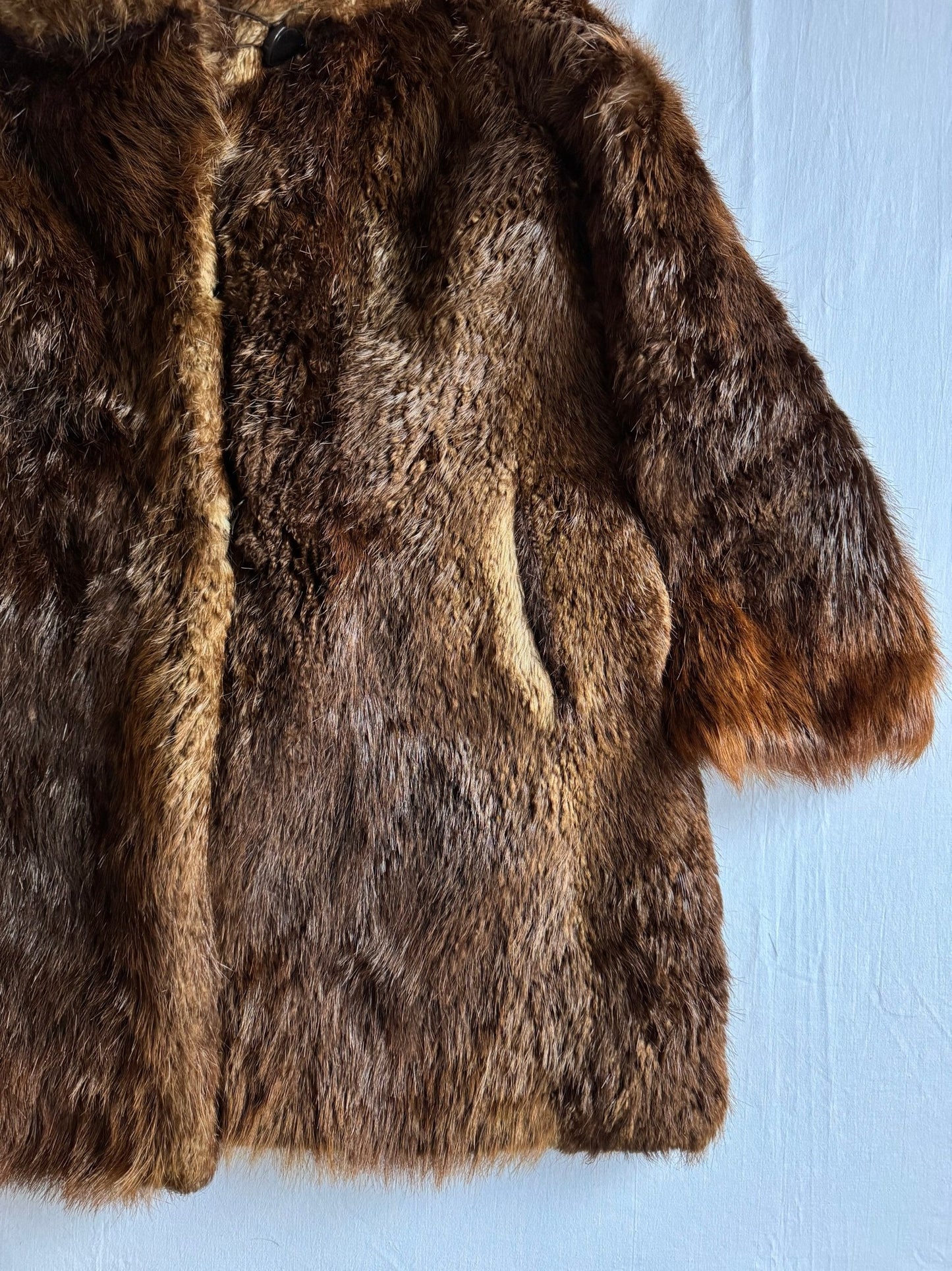 🧥 Haină Vintage din Blană Naturală - Mărime Aproximativă M/L Femei - anbracaminte
