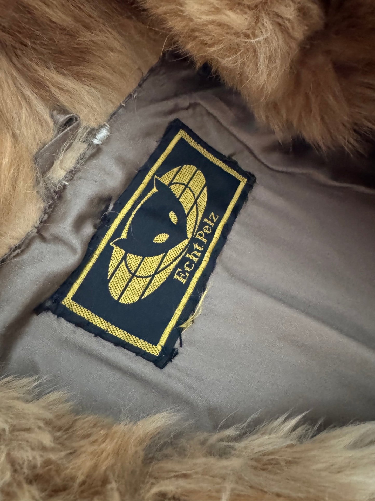 🦊 Haină Vintage Lungă din Blană Naturală / Real Fur (Mărime 40 - M/L Femei) - anbracaminte