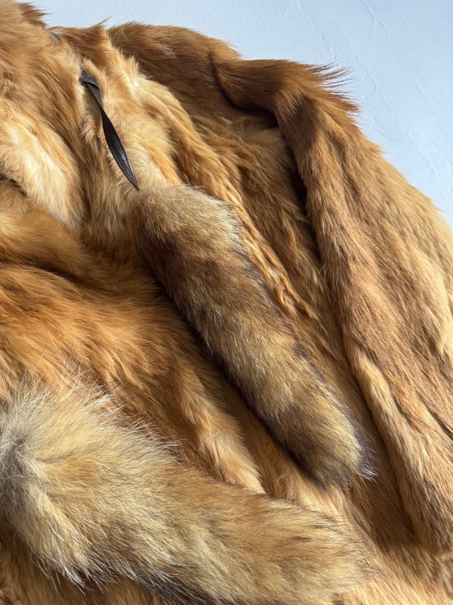 🦊 Haină Vintage Lungă din Blană Naturală / Real Fur (Mărime 40 - M/L Femei) - anbracaminte