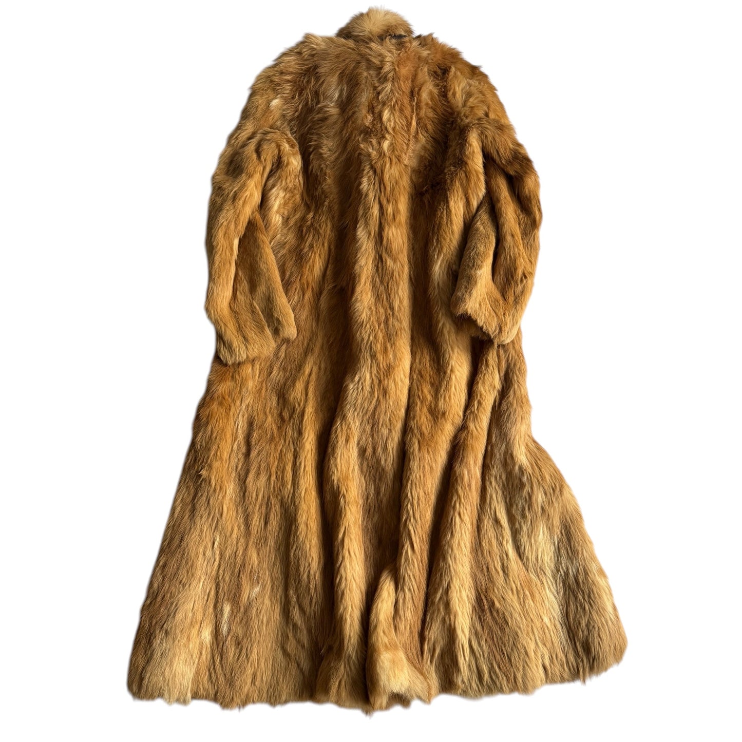 🦊 Haină Vintage Lungă din Blană Naturală / Real Fur (Mărime 40 - M/L Femei) - anbracaminte