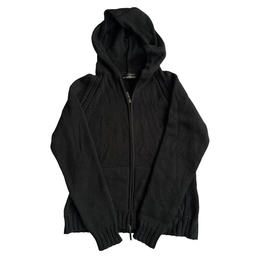 🧶 Hanorac Tricotat Y2K Damă Negru din Lână – S - anbracaminte