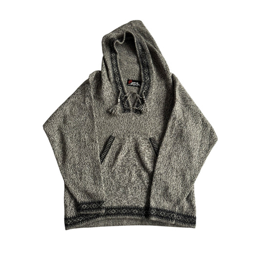 🧶 Hoodie Vintage Alpaca Peruvian – M Bărbați - anbracaminte