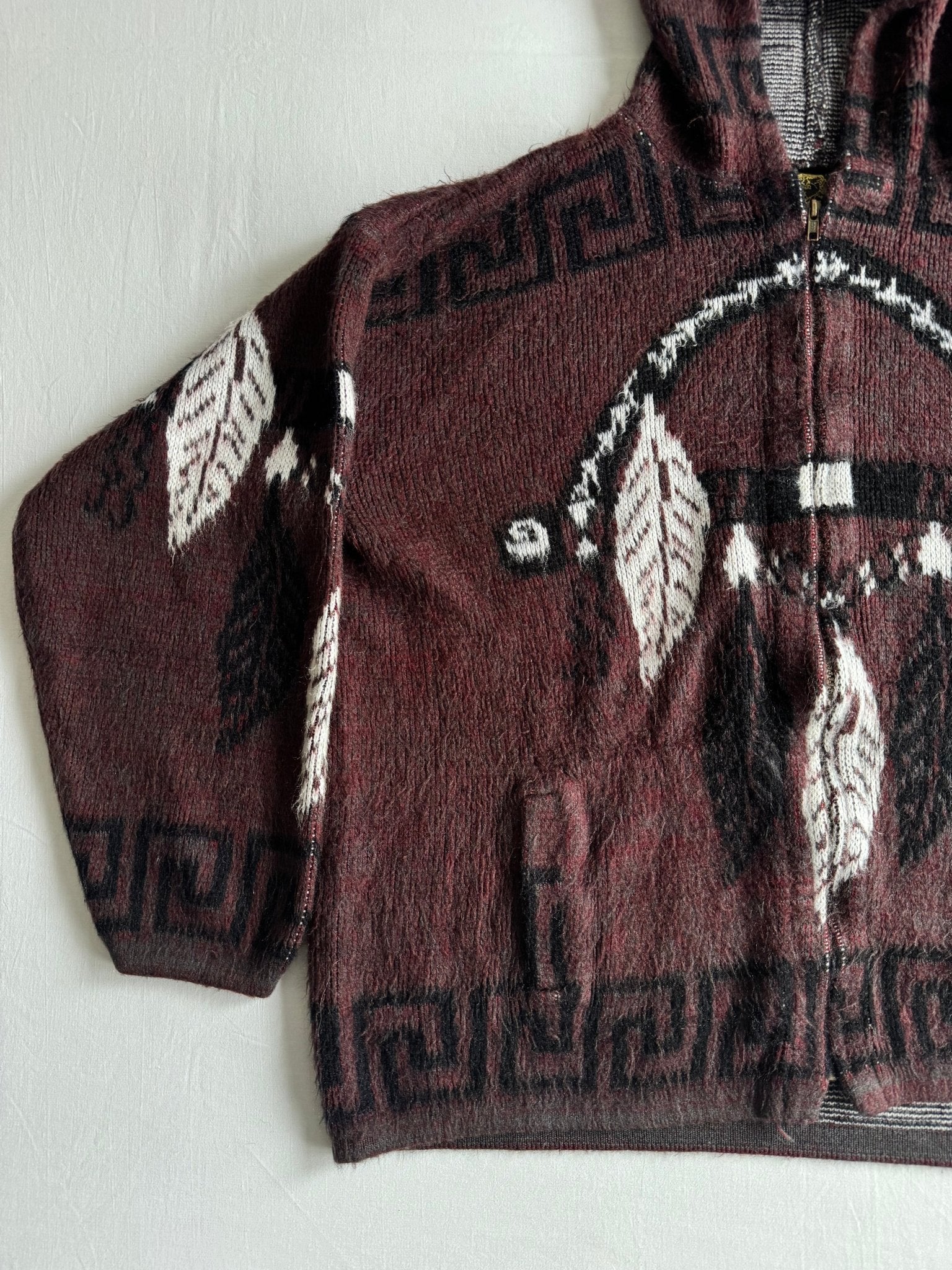 🧶 Hoodie Vintage Bărbați Ruminahui din Amestec Alpaca – XL - anbracaminte