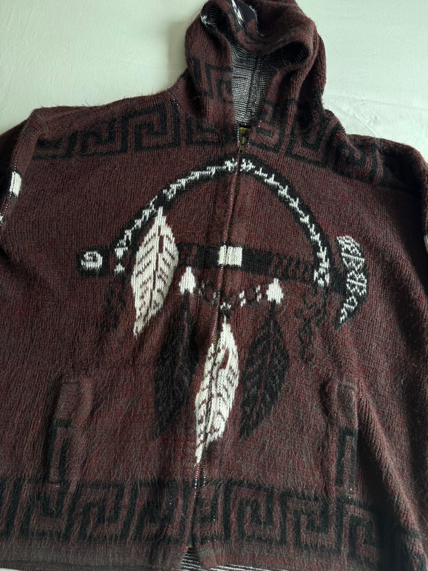 🧶 Hoodie Vintage Bărbați Ruminahui din Amestec Alpaca – XL - anbracaminte